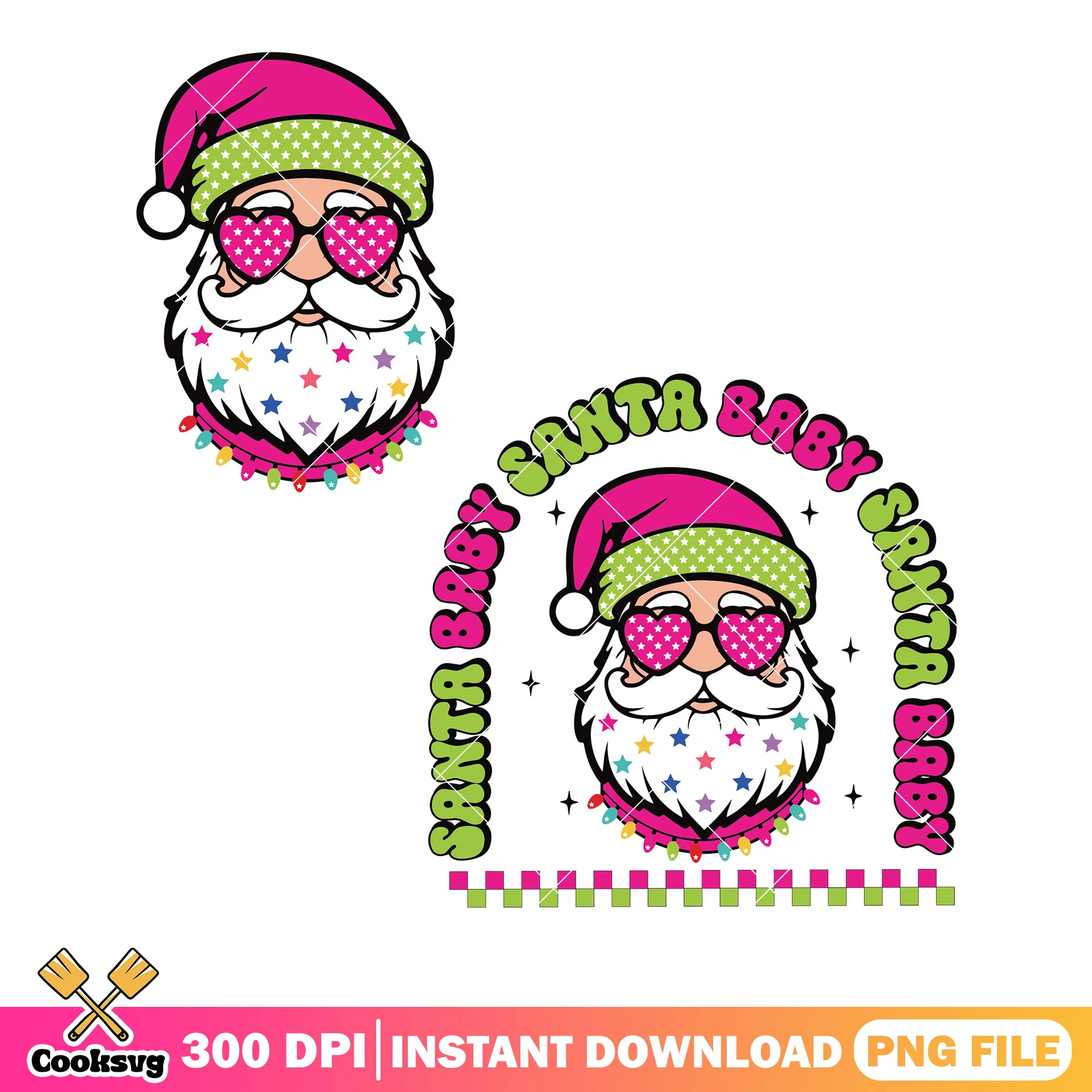 Santa baby my baby png, christmas gifts png, santa claus png
