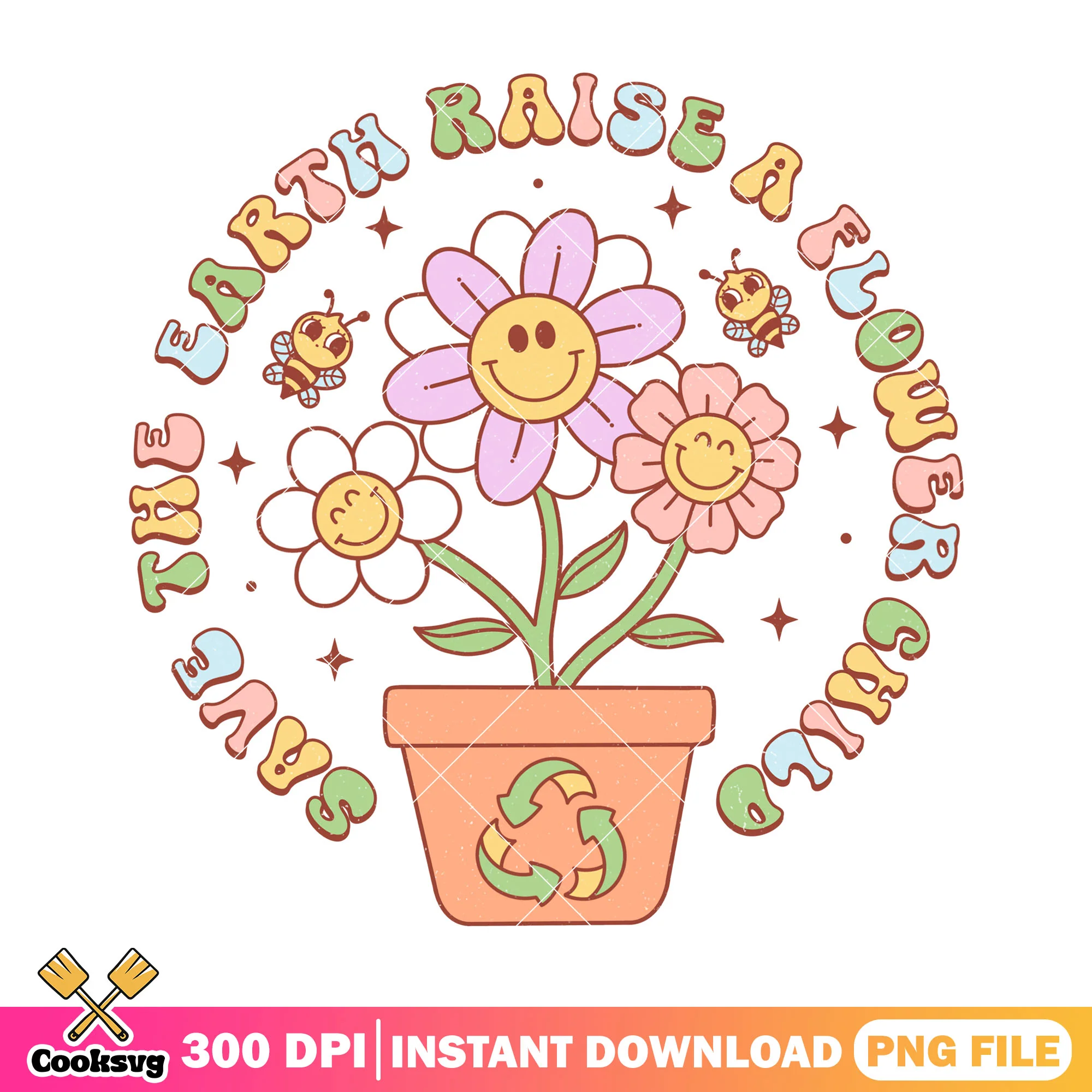 Save the earth raise a flower child png, earth day 2025 png