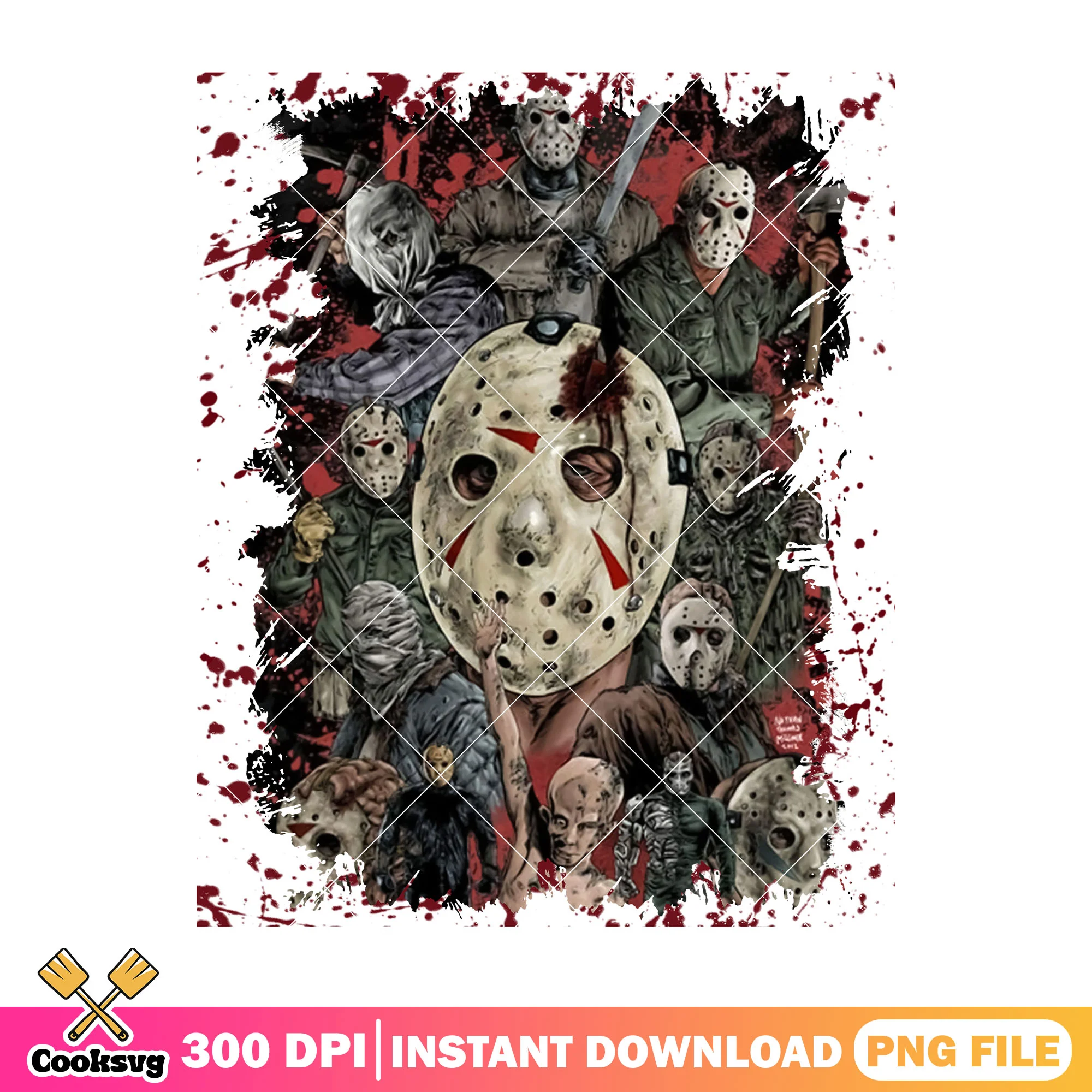 Scary jason voorhees halloween character png, friday the 13th movie png
