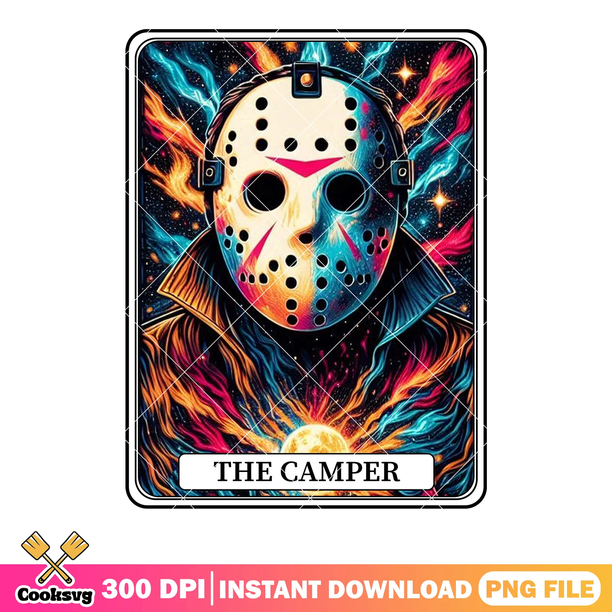 Scary killer jason vorheez png, camper png, firday the 13 th png