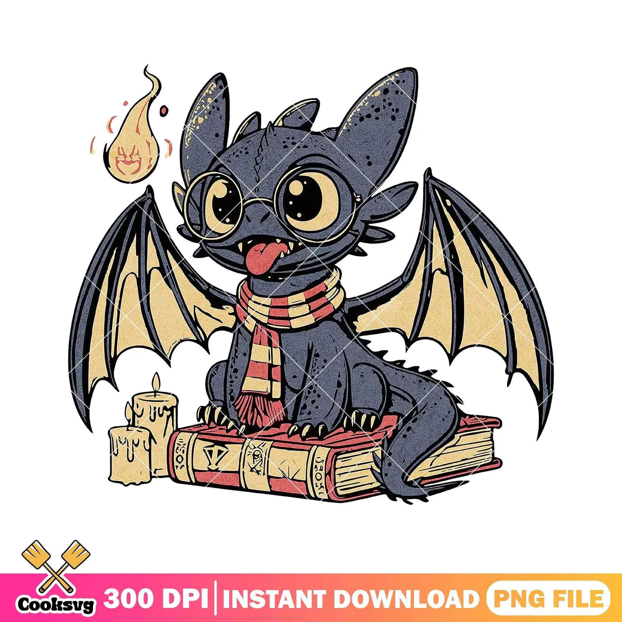 Scholar goofy toothless png, harry potter png, toothless dragon png