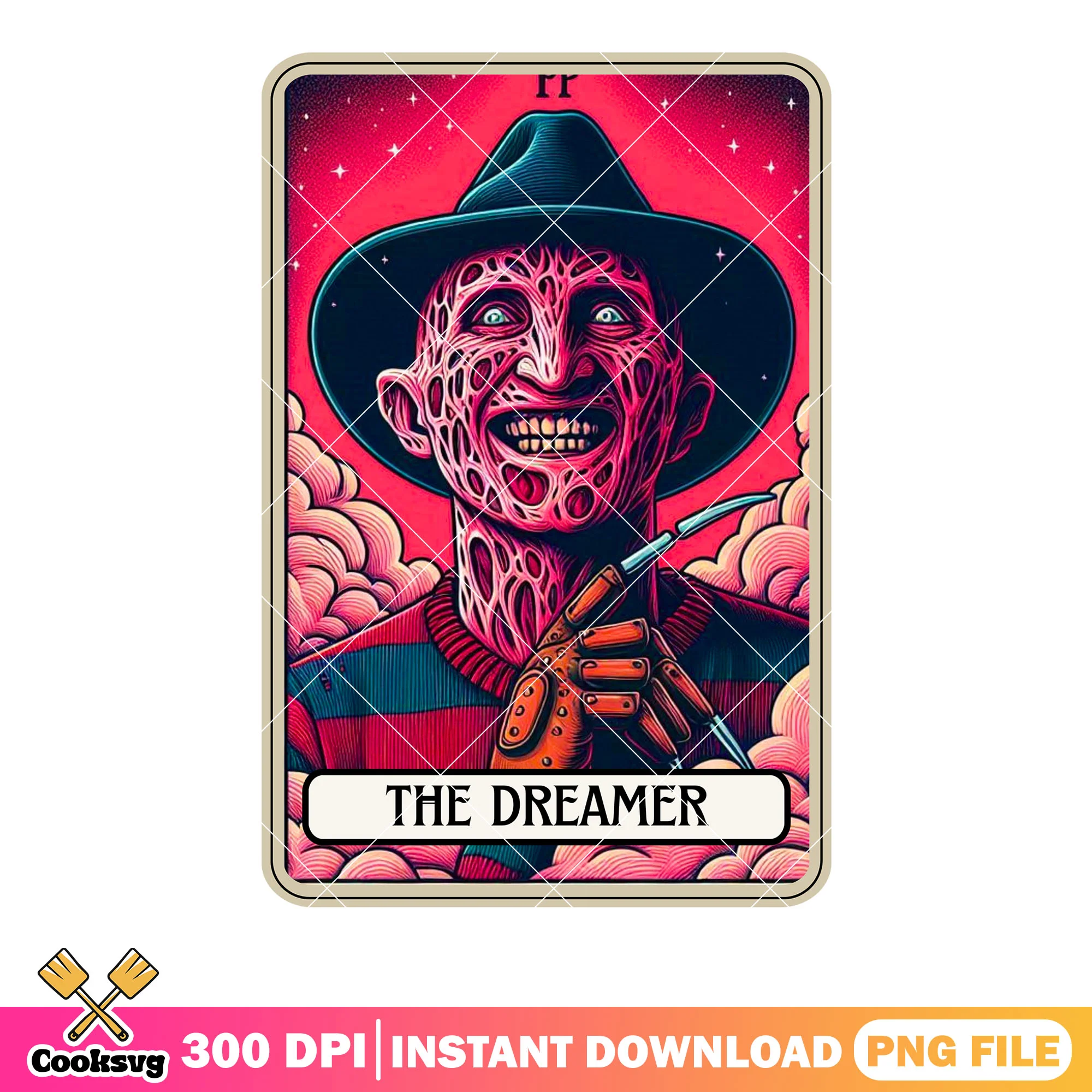 Scrariest thing in your dream png, crazy smile png, stary night png