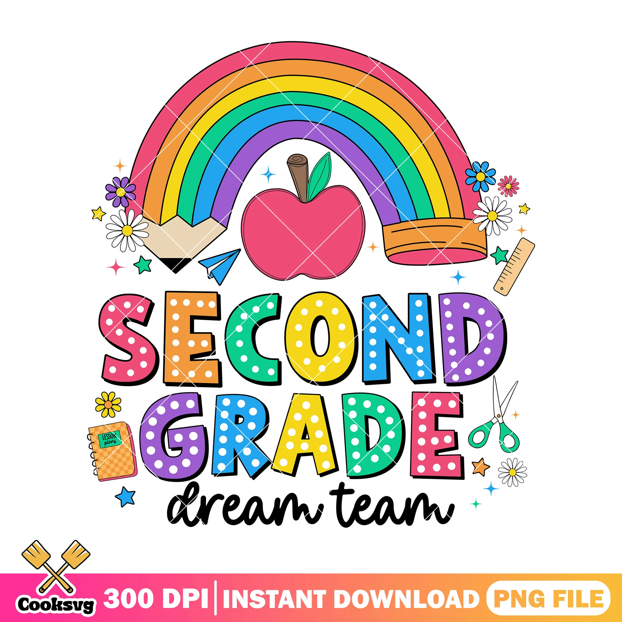 Second grade design file png, dream team png, back to school idea png