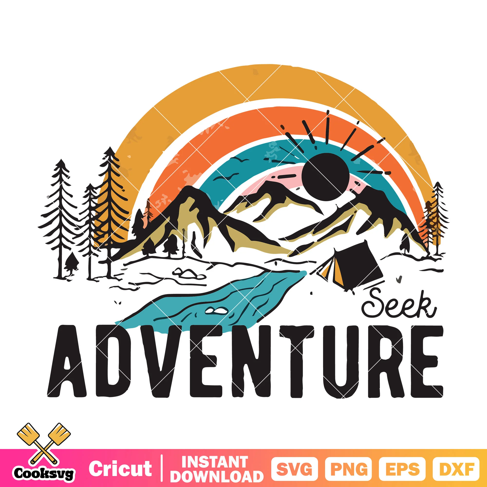 Seek Adventure Apparel Transfer svg, adventure seeker svg