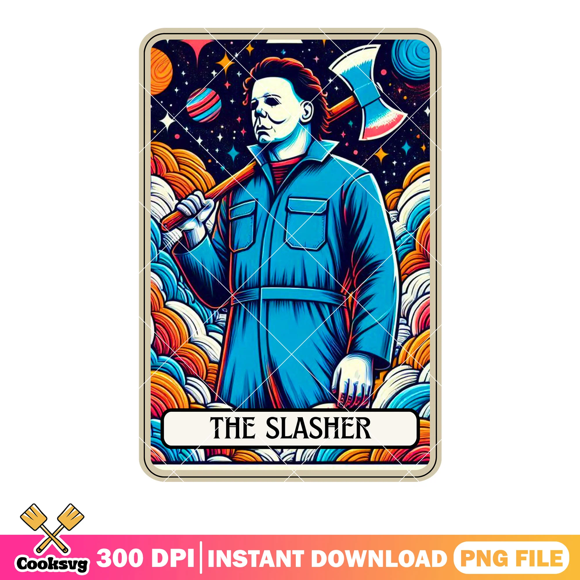 Serial Killer galaxy png, starry night png, Michael myers  png