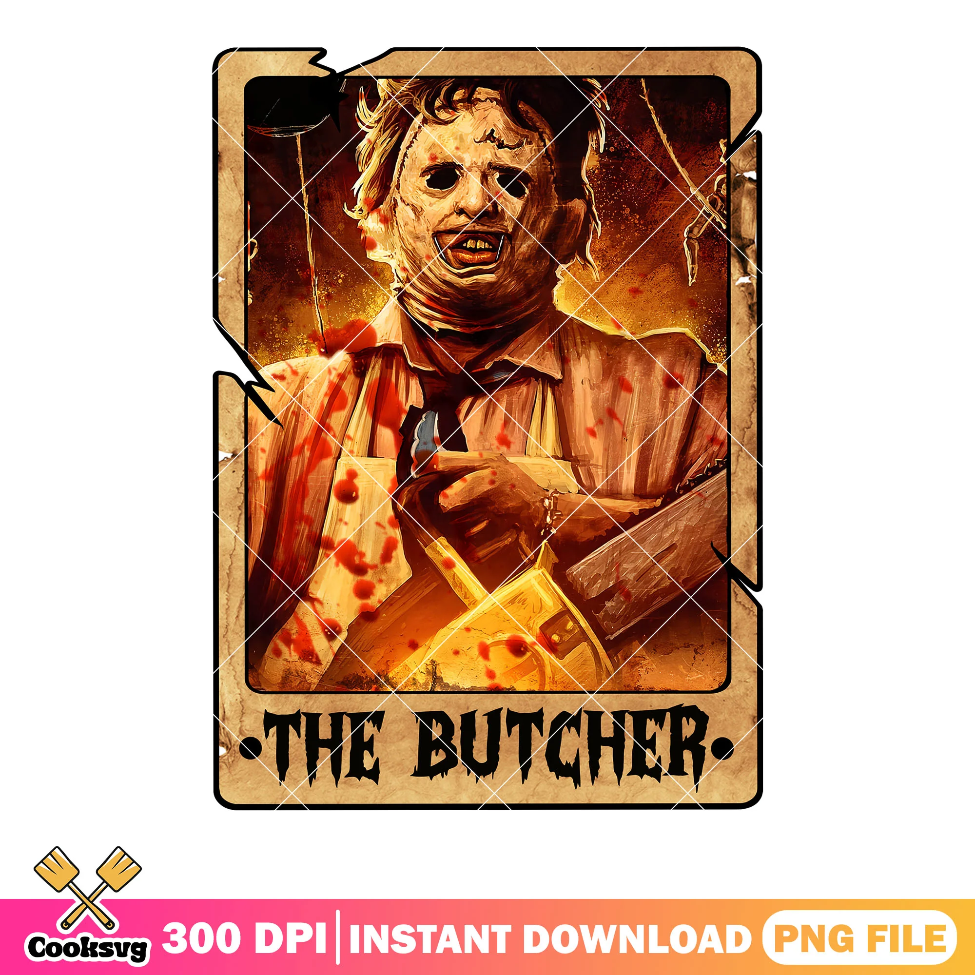 Serial killer the butcher png, honor society movie png, scary halloween png