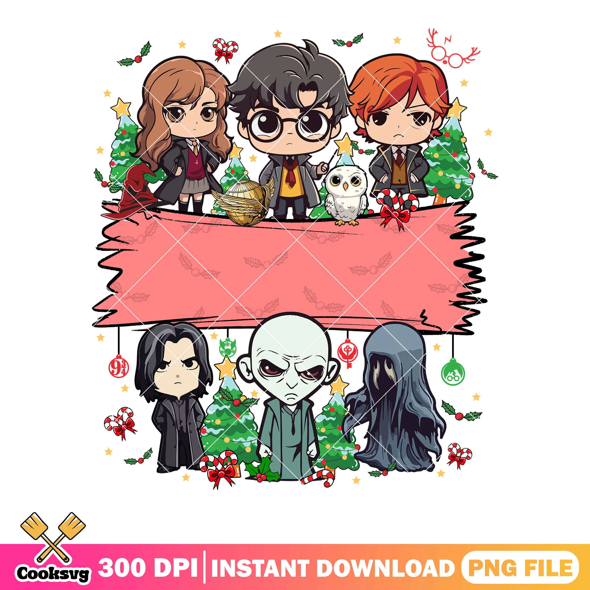 Serious christmas harry potter png, merry xmas png, voldemort png