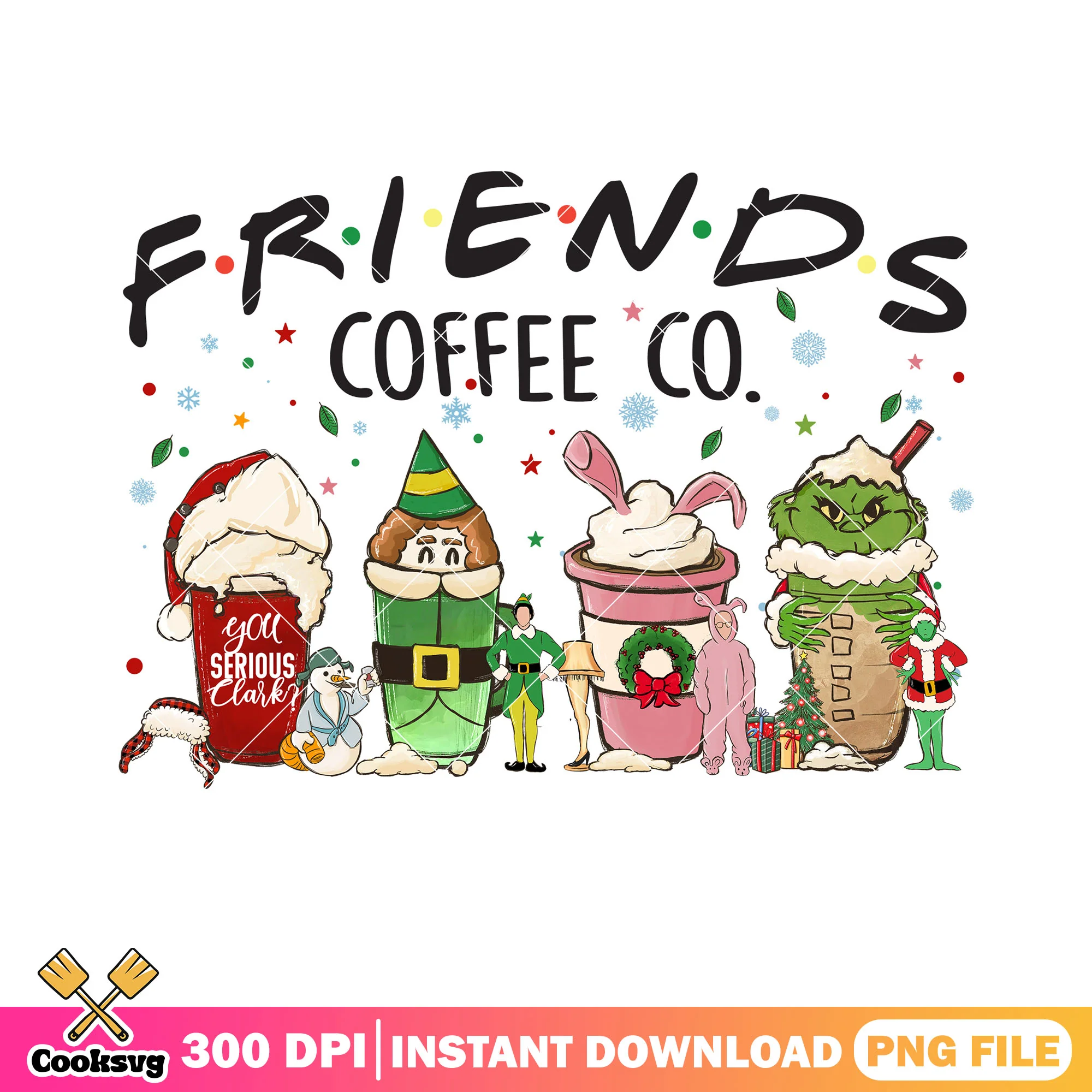 Serious killer hot cocoa png, christmas coffee png, christmas cards png