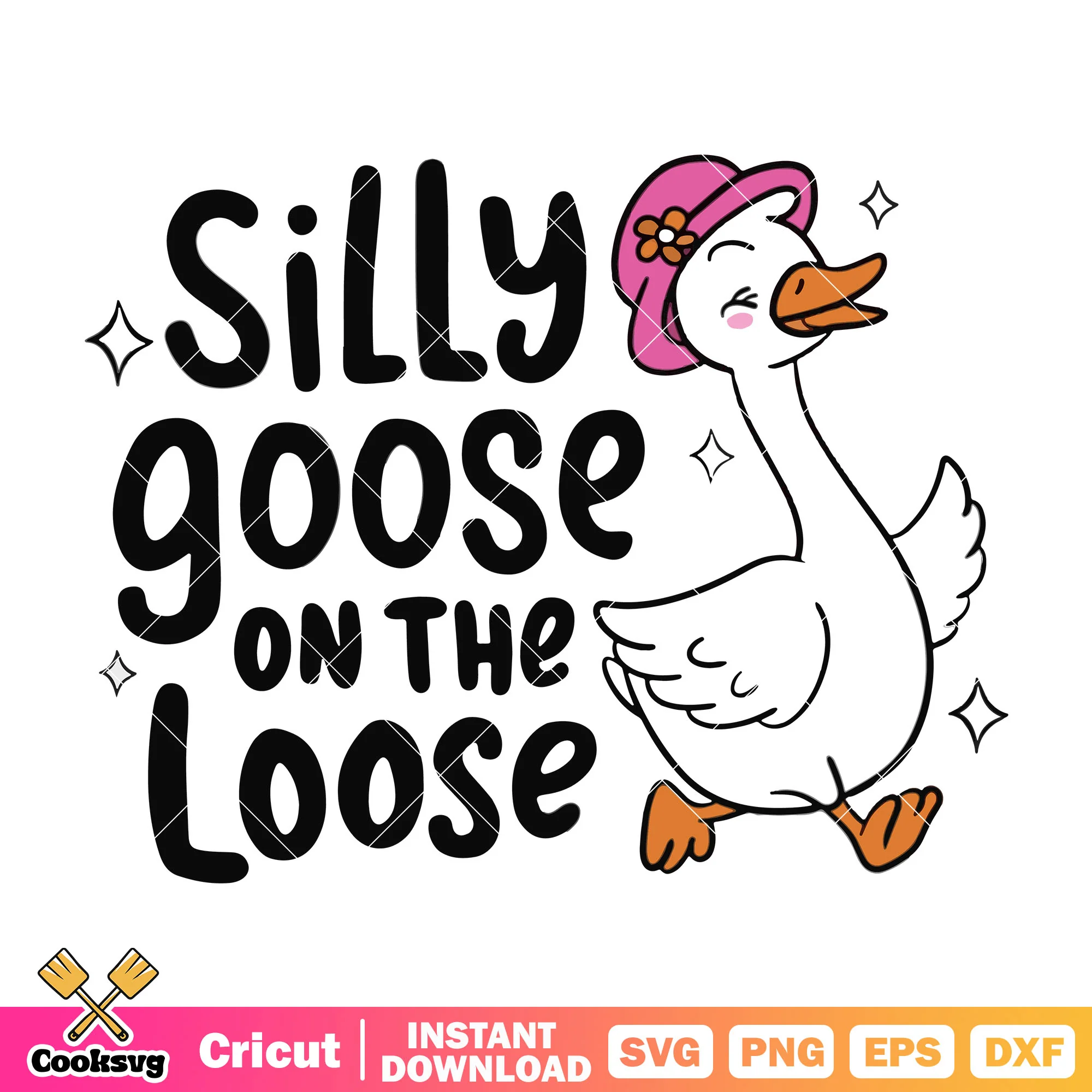 Silly goose on the loose svg, silly goose meme svg, silly goose svg