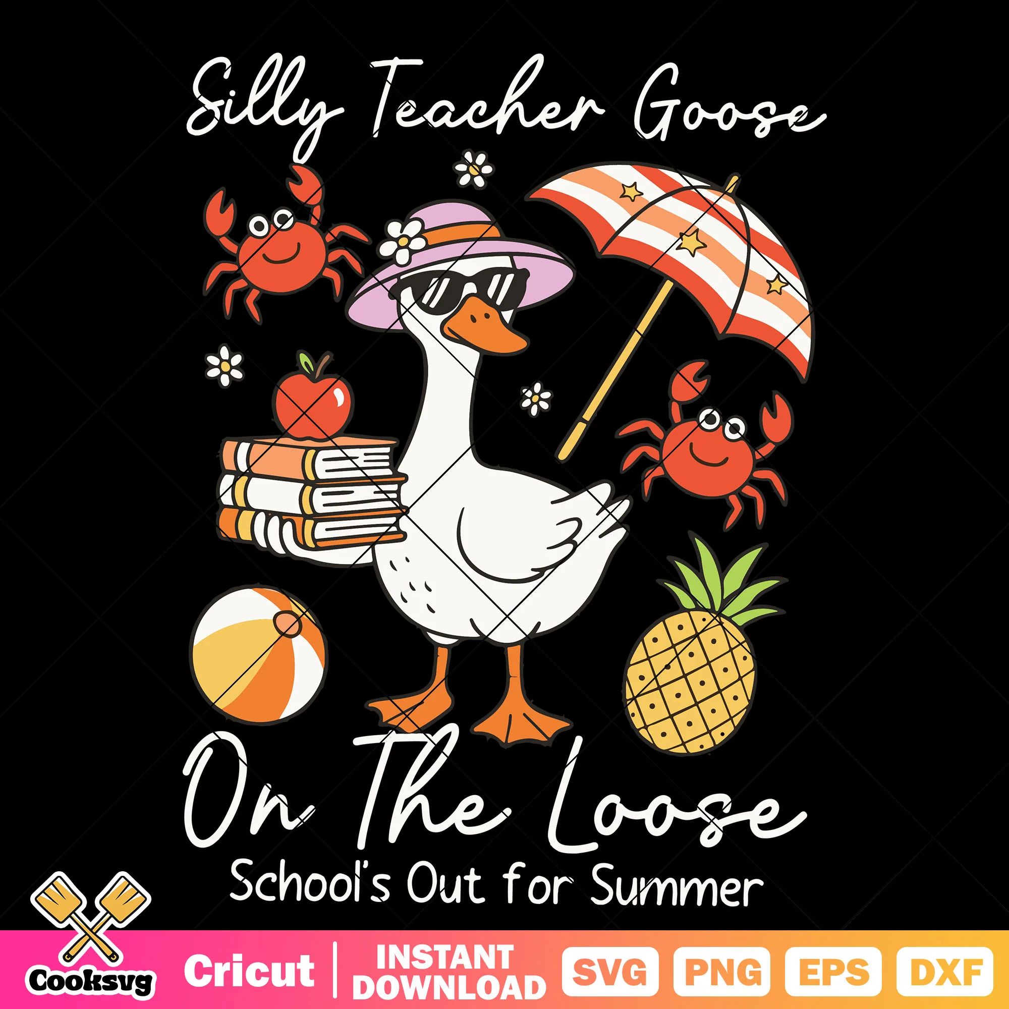 Silly teacher goose on the loose svg, silly goose on the loose svg