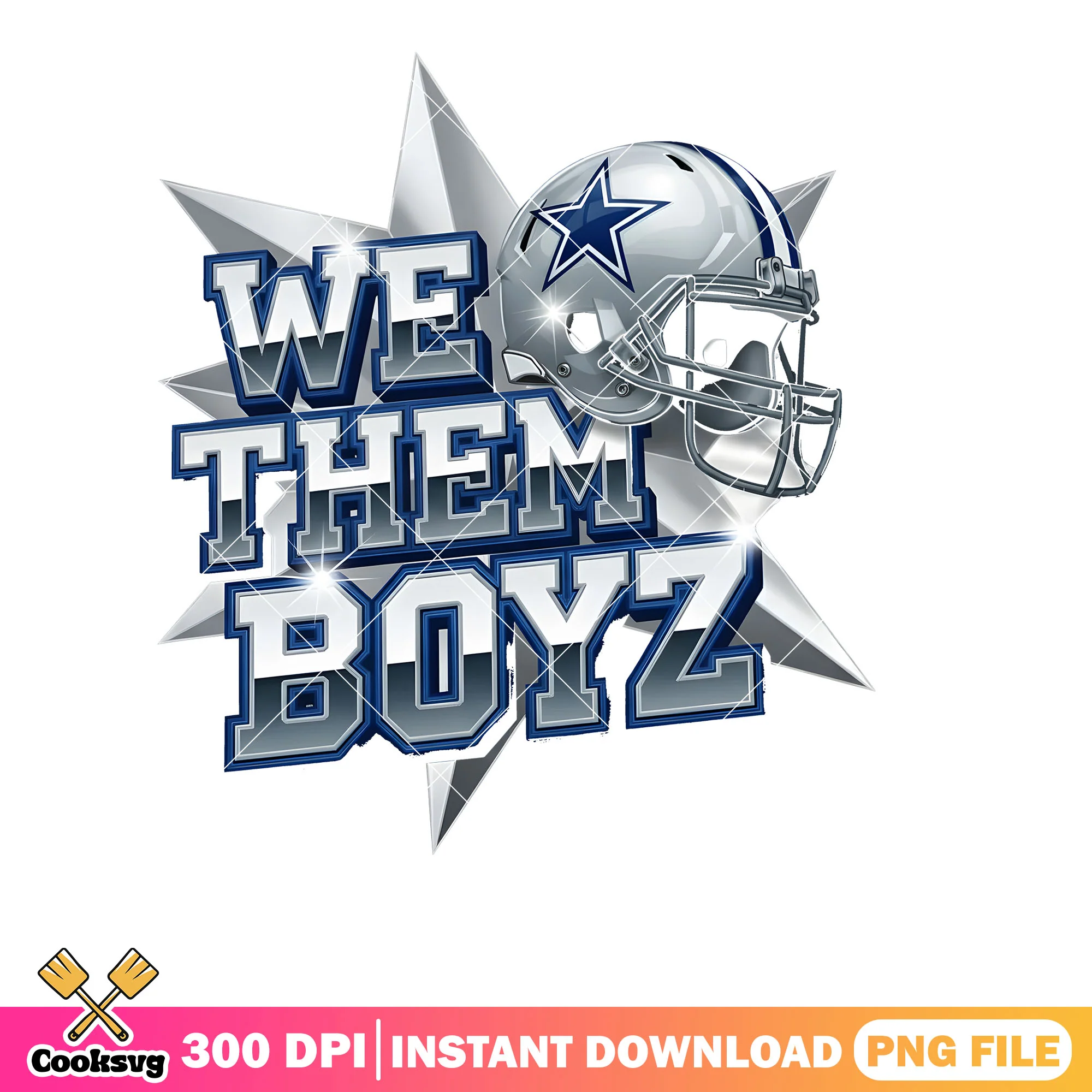 Silver helmet png, dallas cowboys png, silver star  png