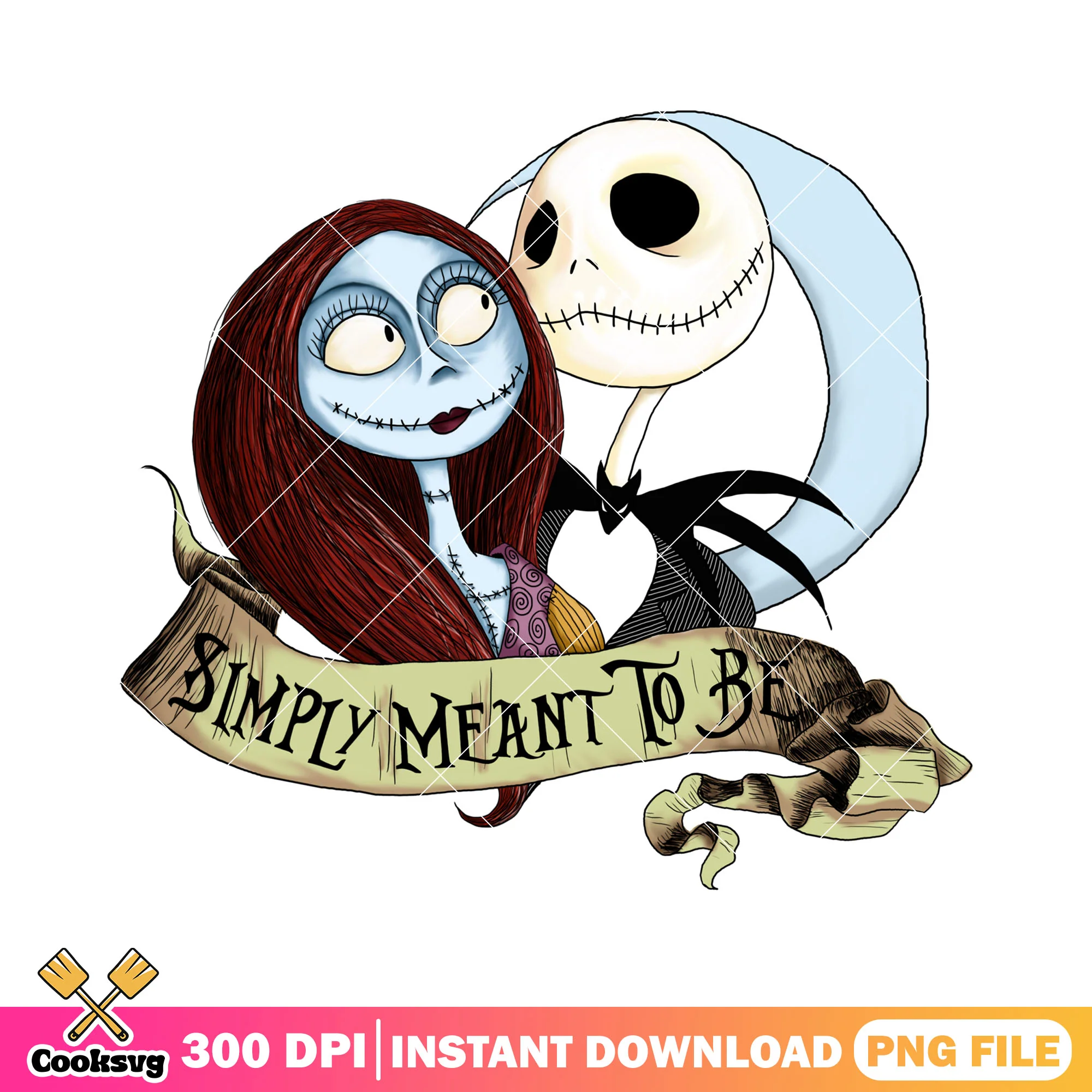 Simply meant to be design png, horror disney png, halloween happy png