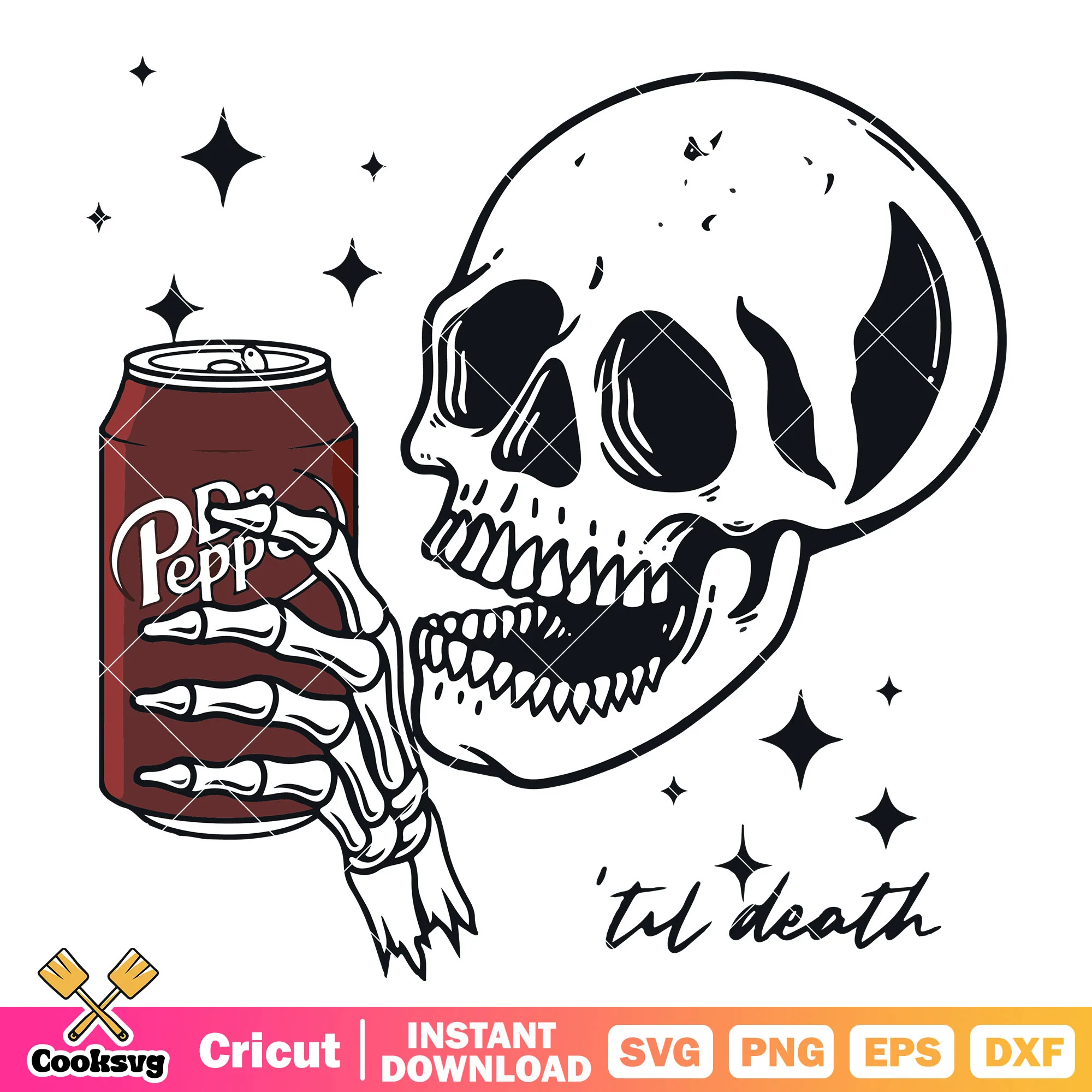 Skeleton drink dr pepper svg, dr pepper drink svg, dr pepper svg