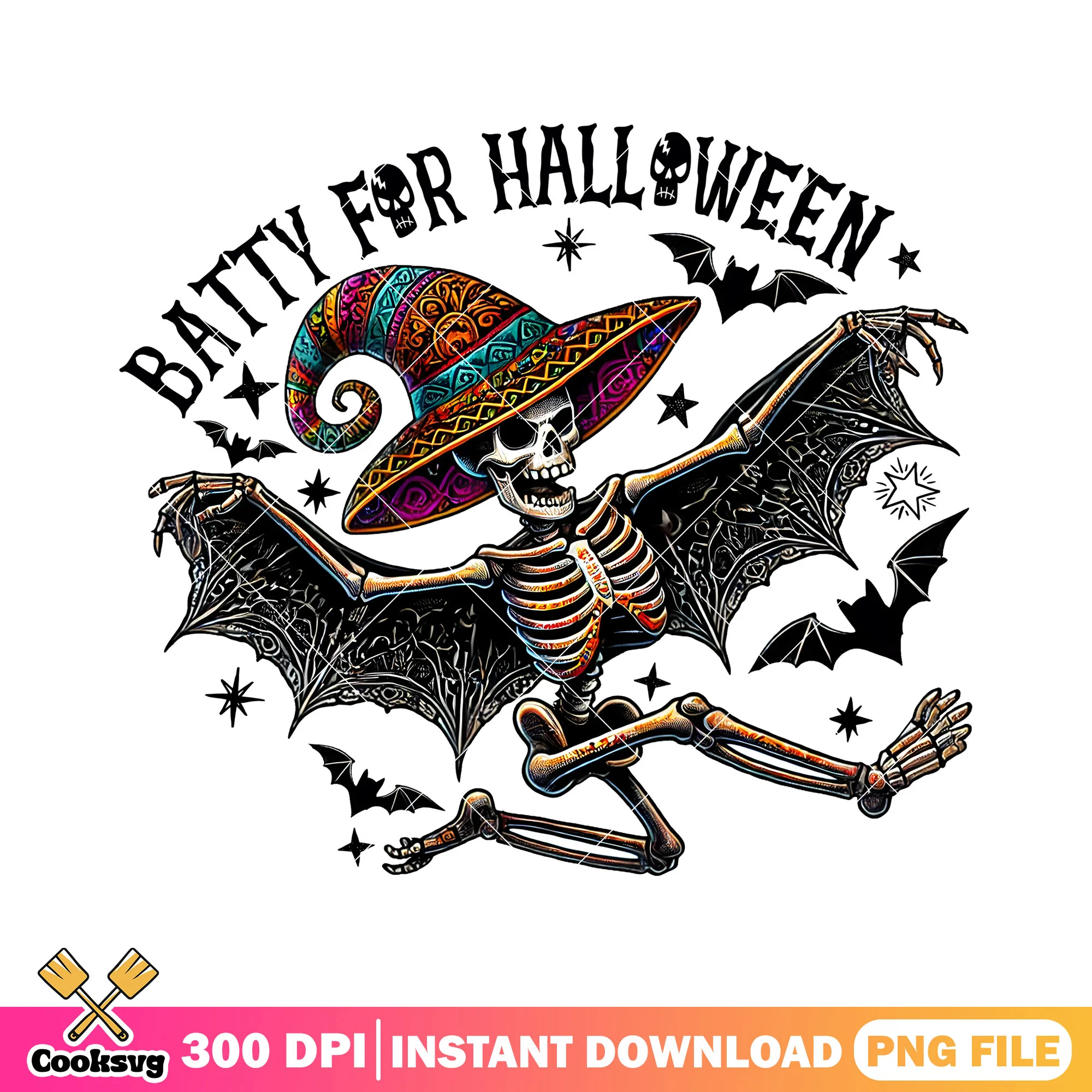 Skeleton with bat wings png, halloween custome png, horror png