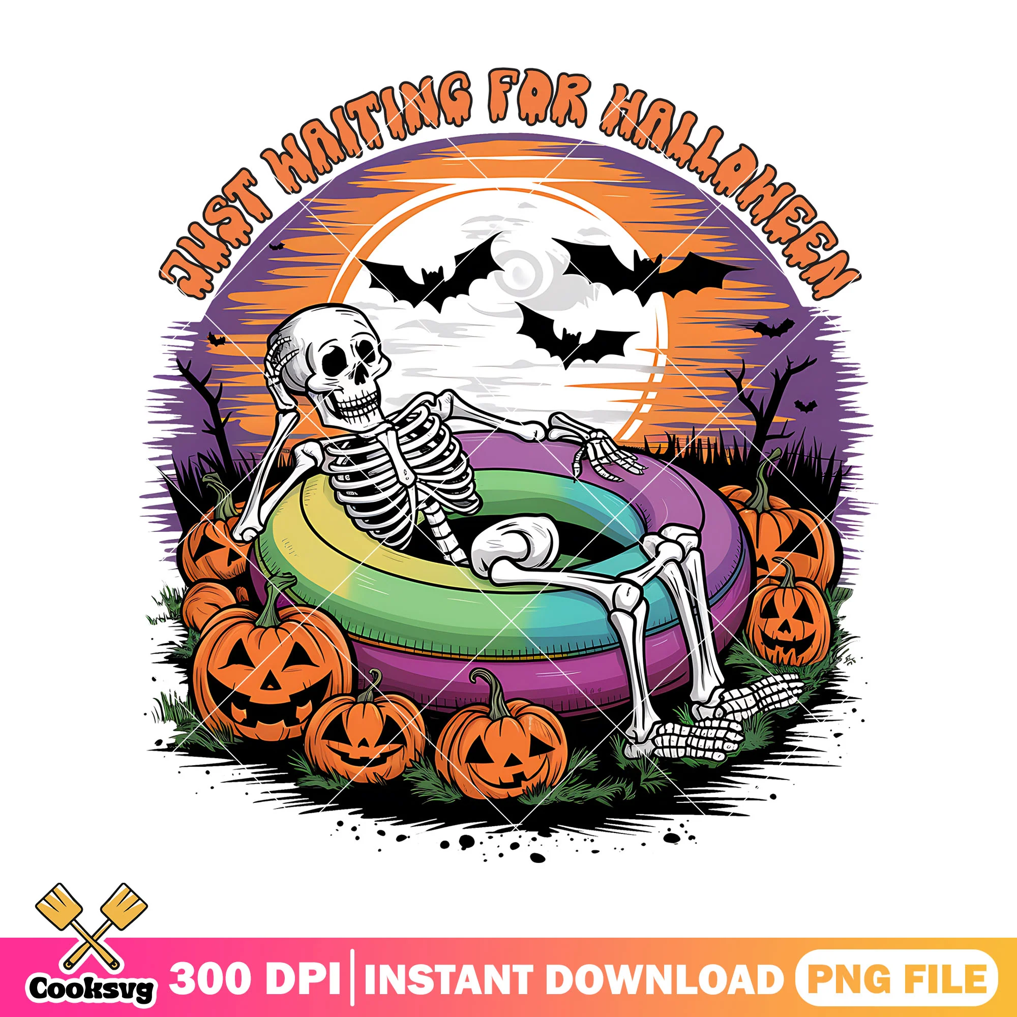 Skeleton with bats png, halloween movie png, horror character png
