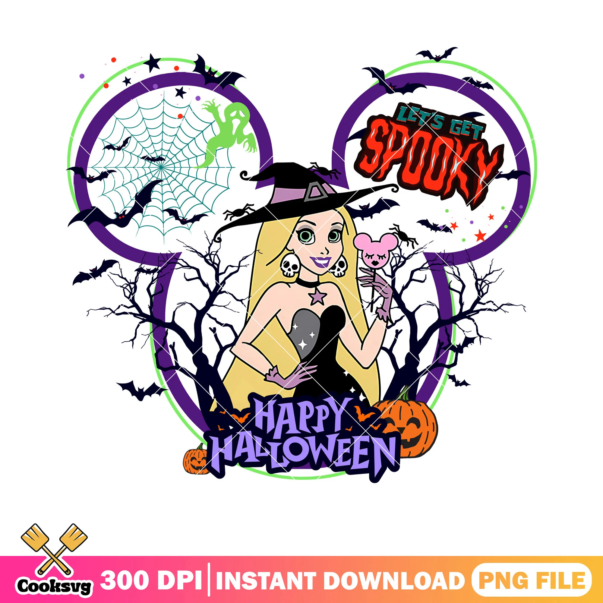 Skull skeleton png, witches hat png, halloween costume png