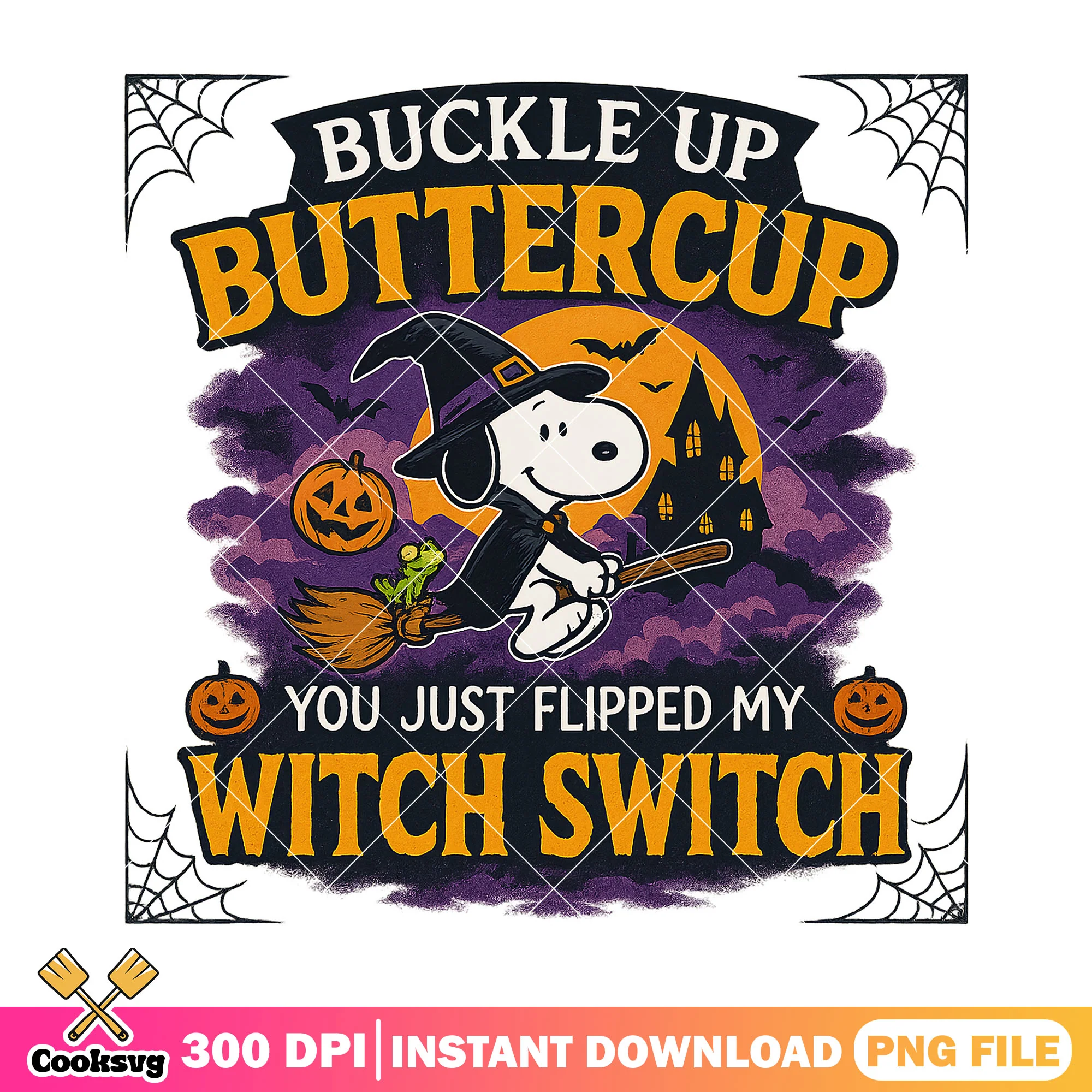 Snoopy witch switch png, halloween jokes png, snoopy dog png