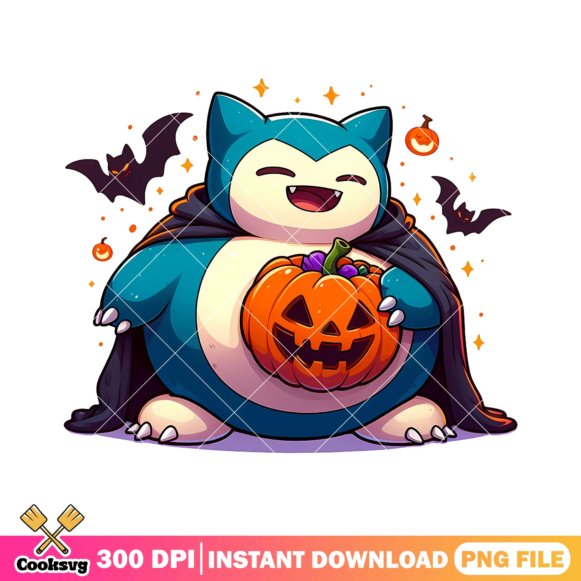 Snorlax batman pumpkin png, halloween custome png, pokemon movie png