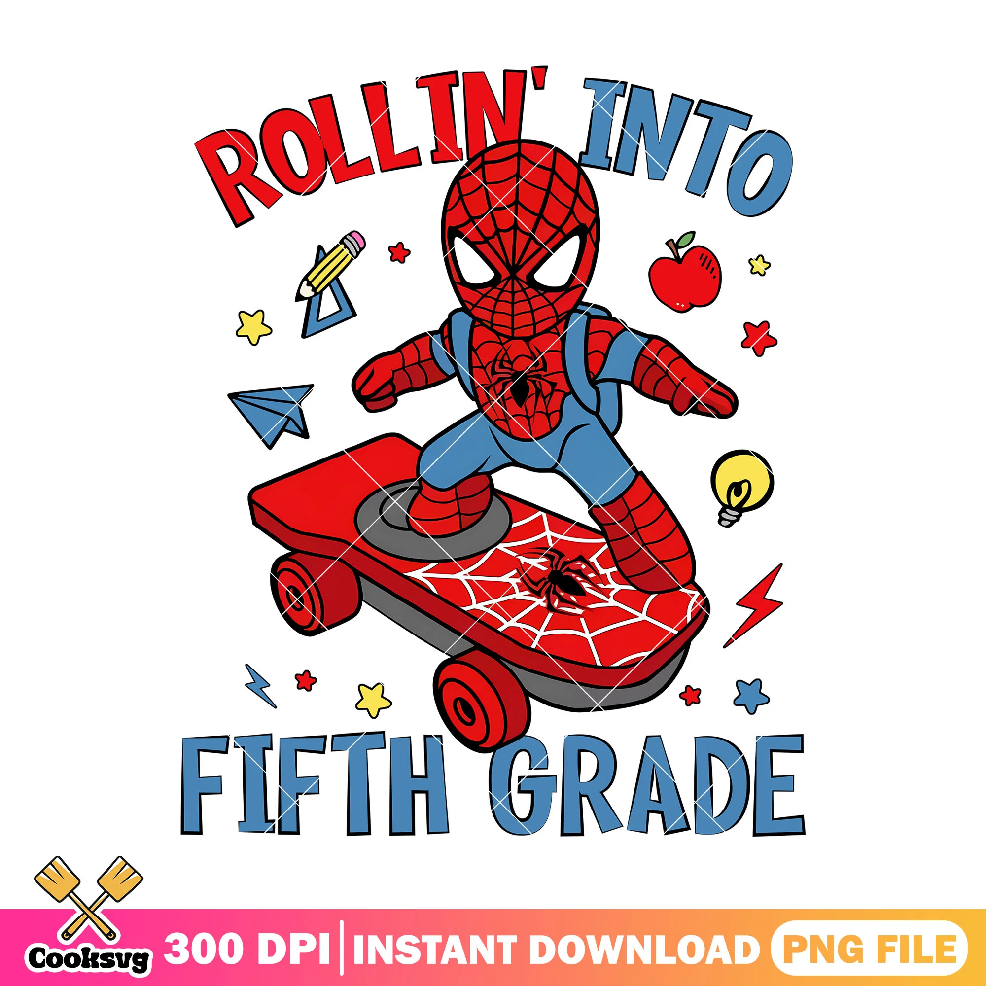 Spiderman 5th grade png, when is back to school png, marvel png