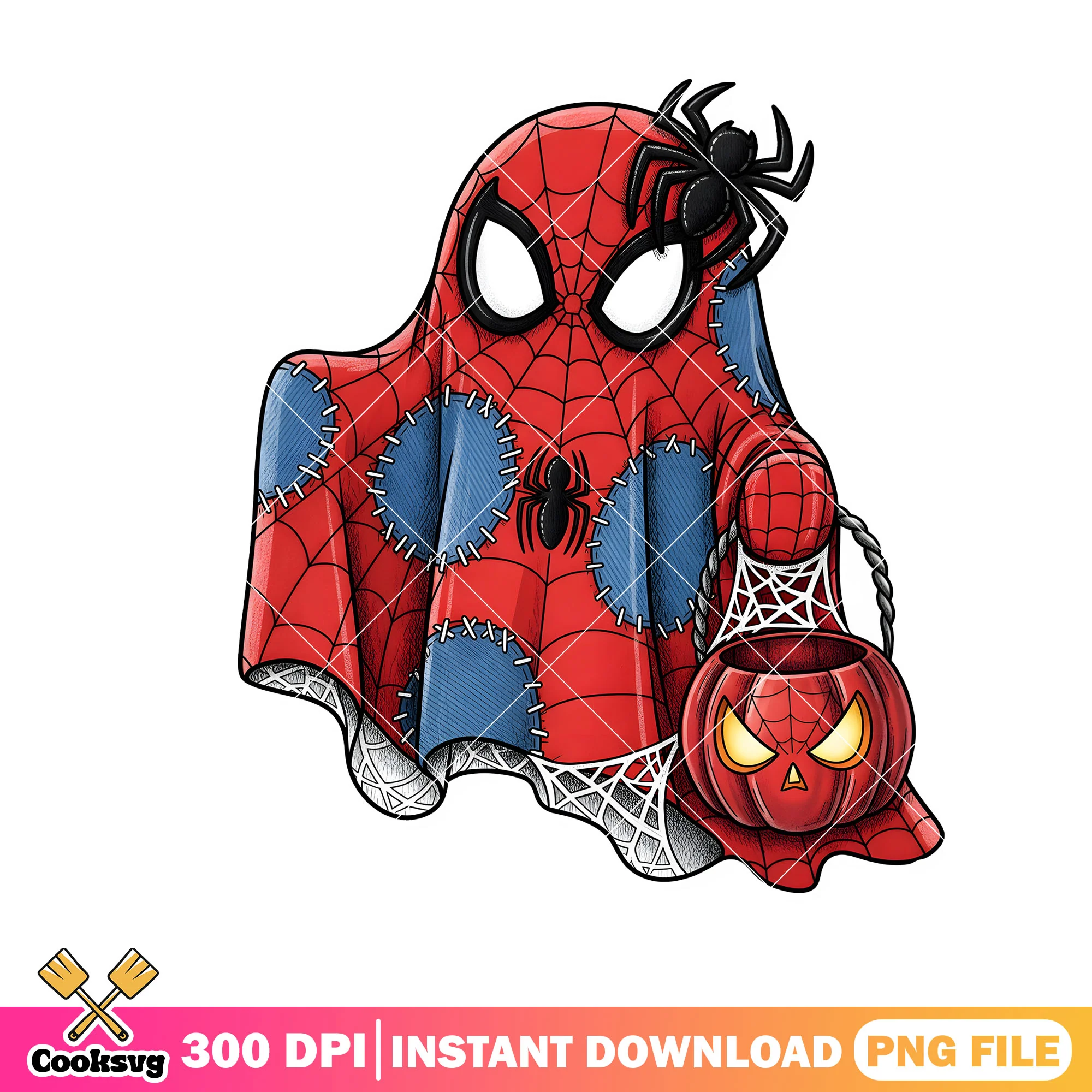 Spiderman ghost costume png, spiderman costume png, halloween movie png