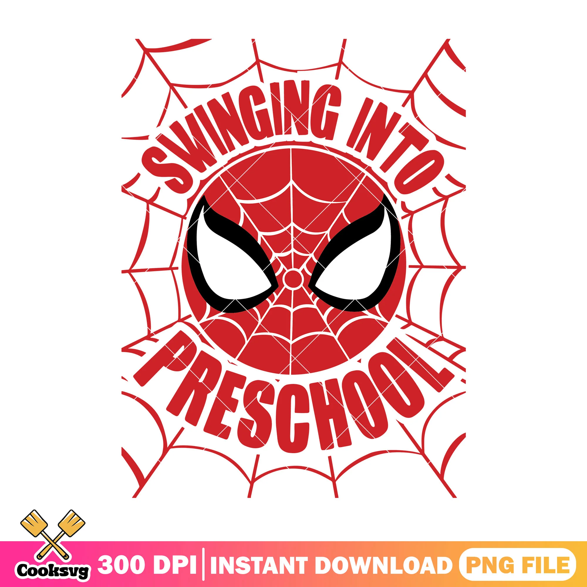 Spiderman swing into png, when is back to school png, marvel art png