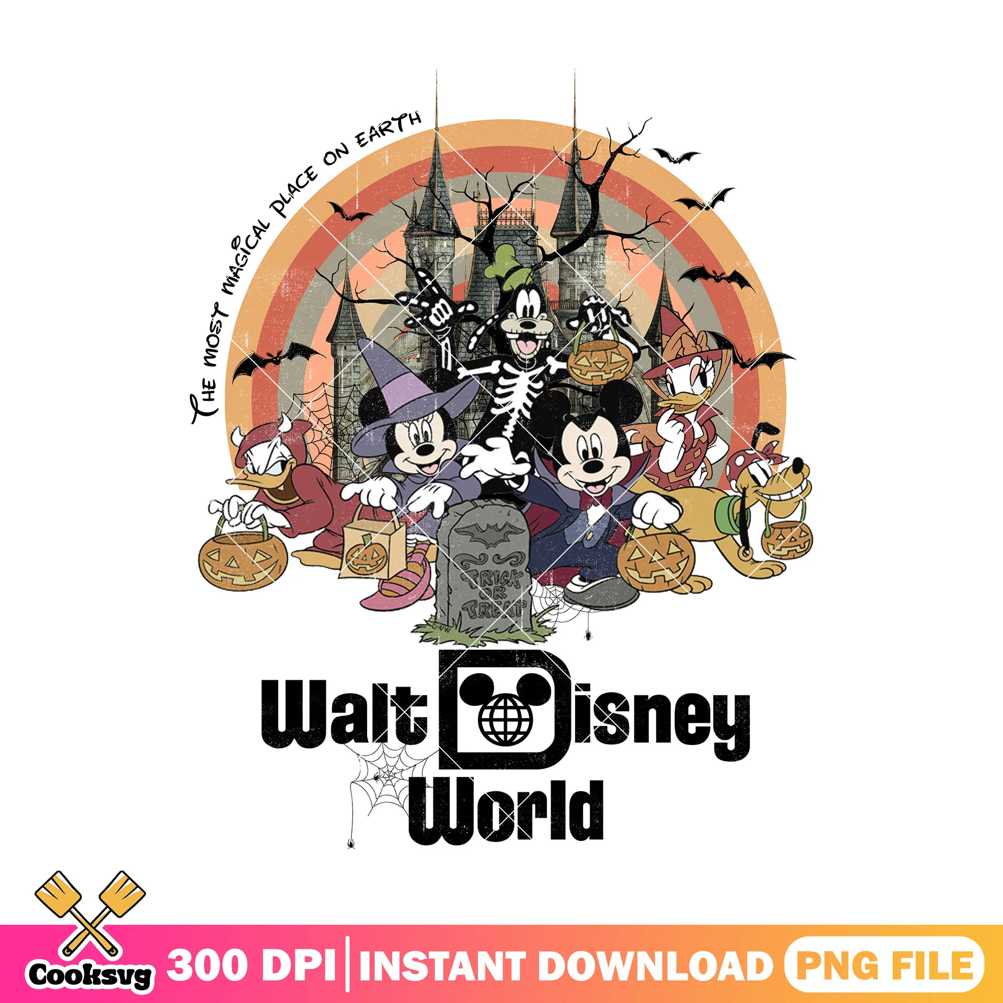 Spirit halloween walt disney png, disney land png, happy halloween png
