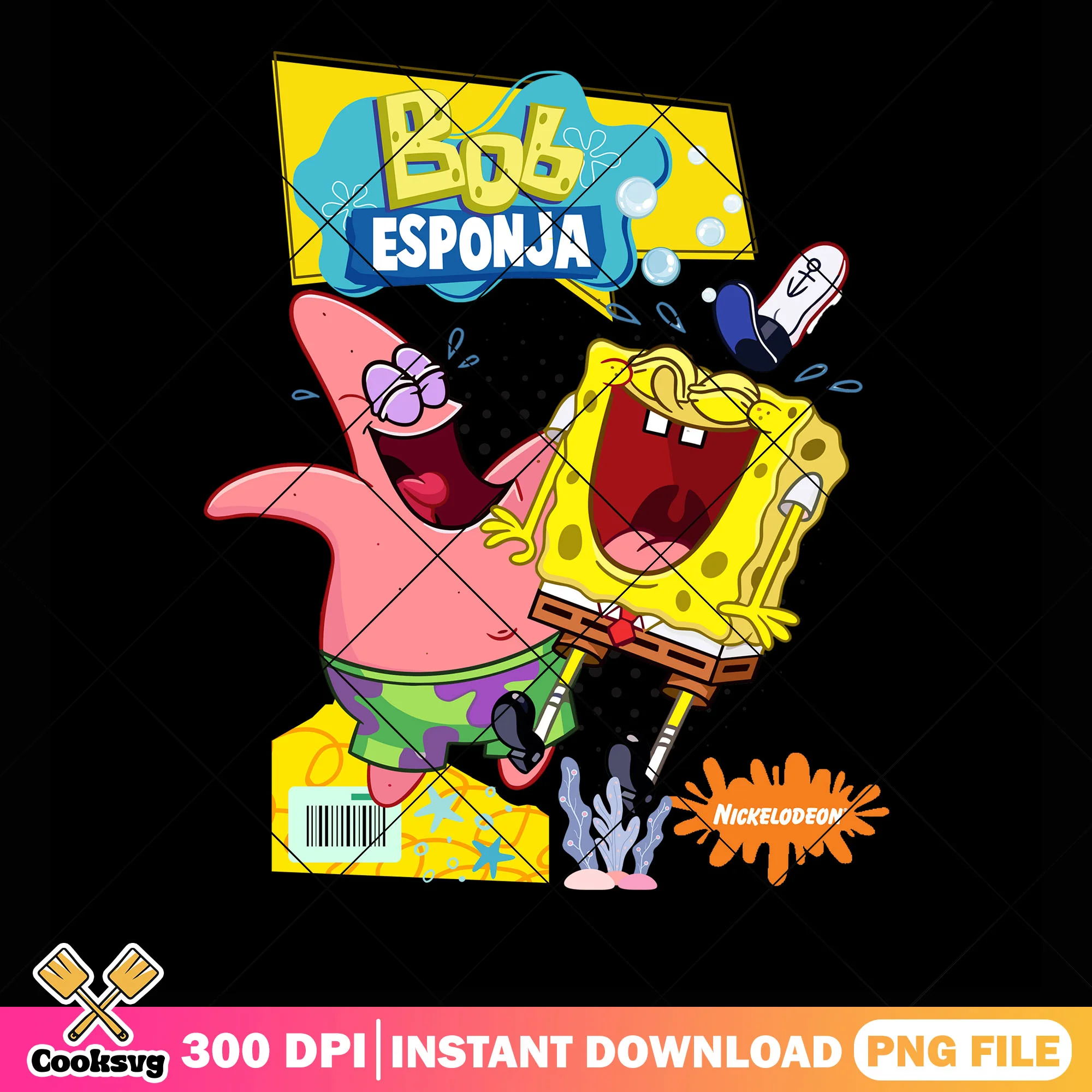 SpongeBob png, Bob Esponja png, Retro cartoon png