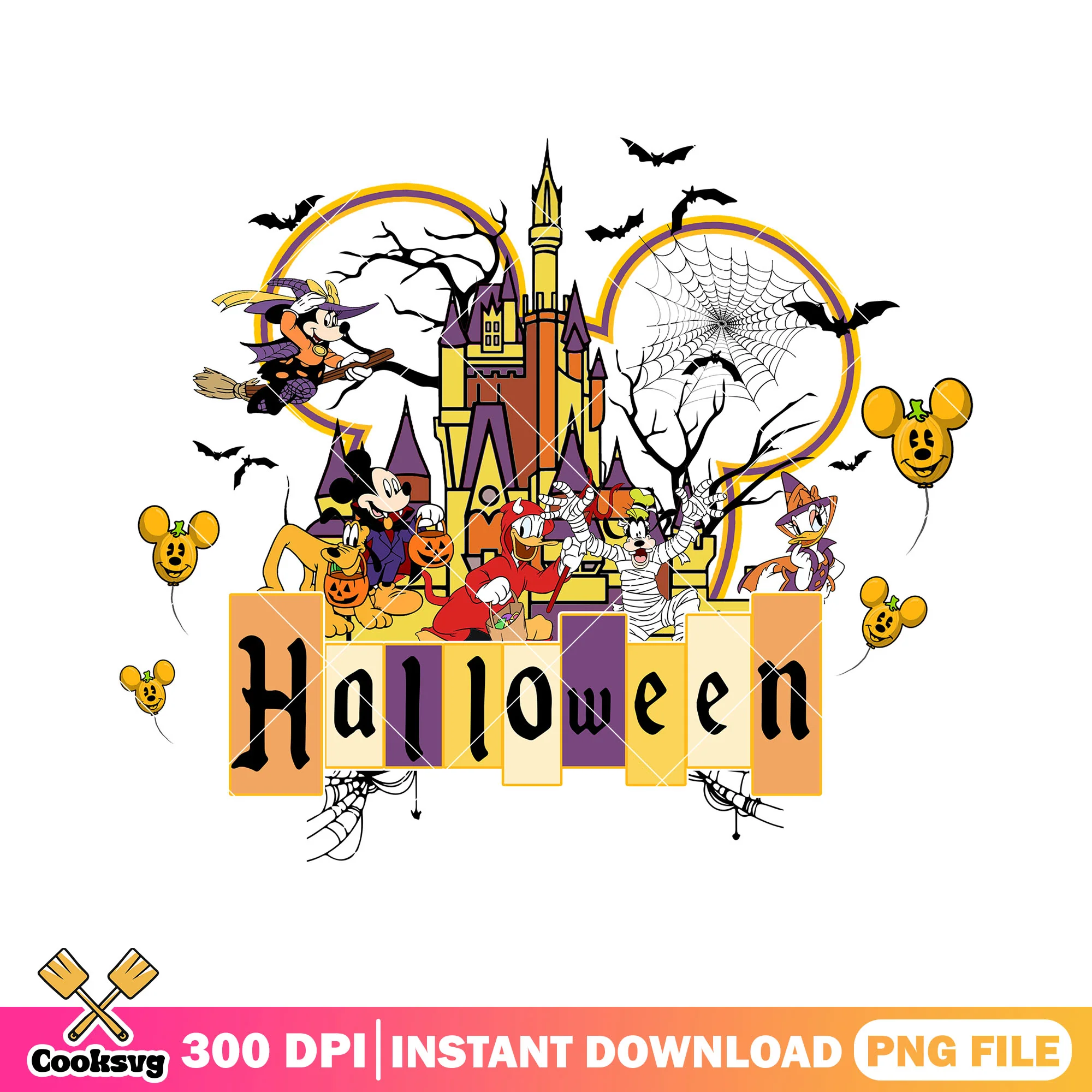 Spookiest castle png, disney land png, halloween returns png