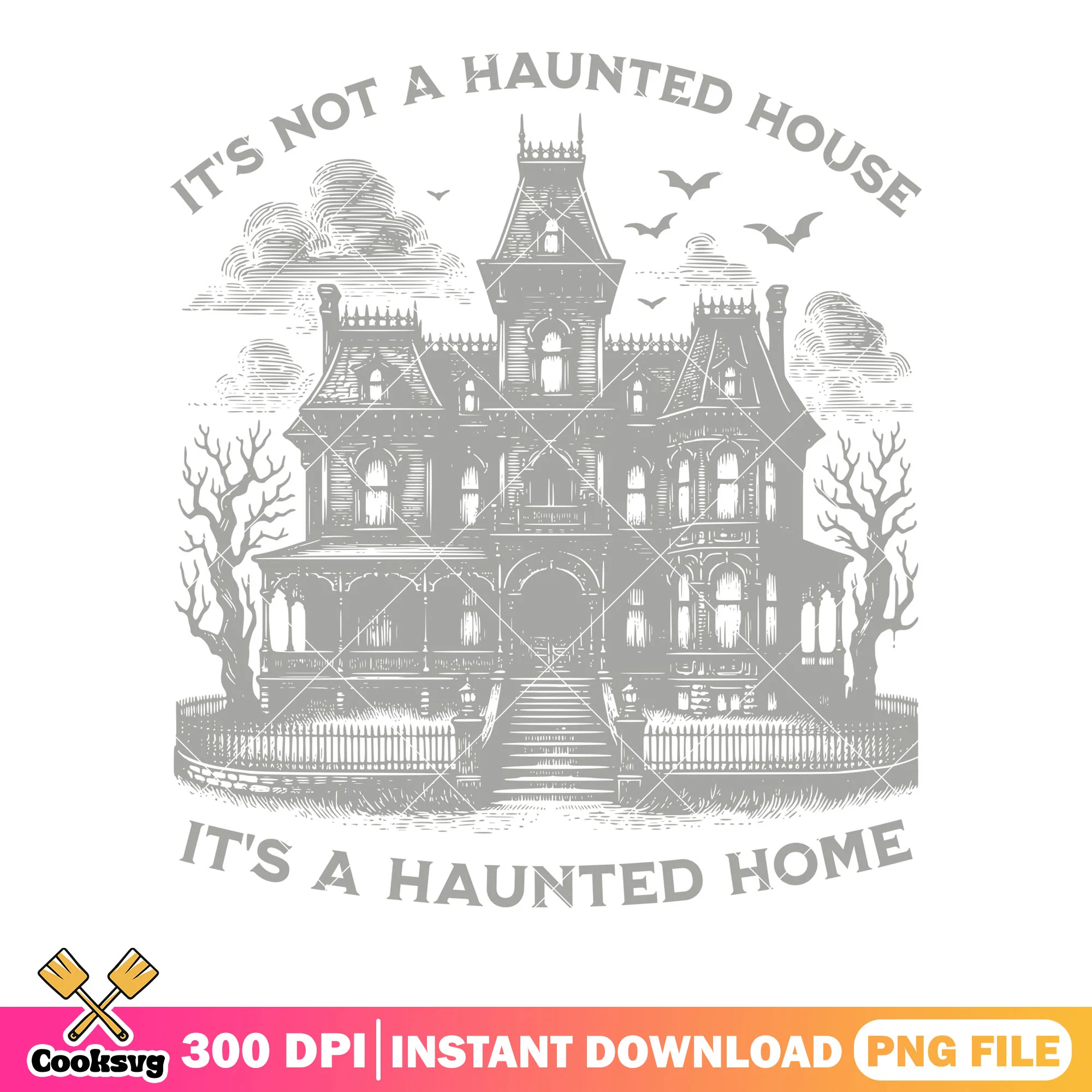 Spooky castle dead tree png, scary bats png, halloween scary png