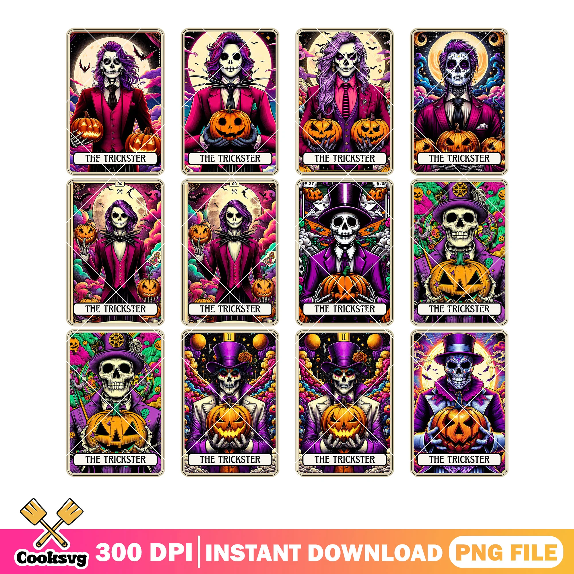 Spooky halloween skeleton png bundle, full moon night png, scary bats png