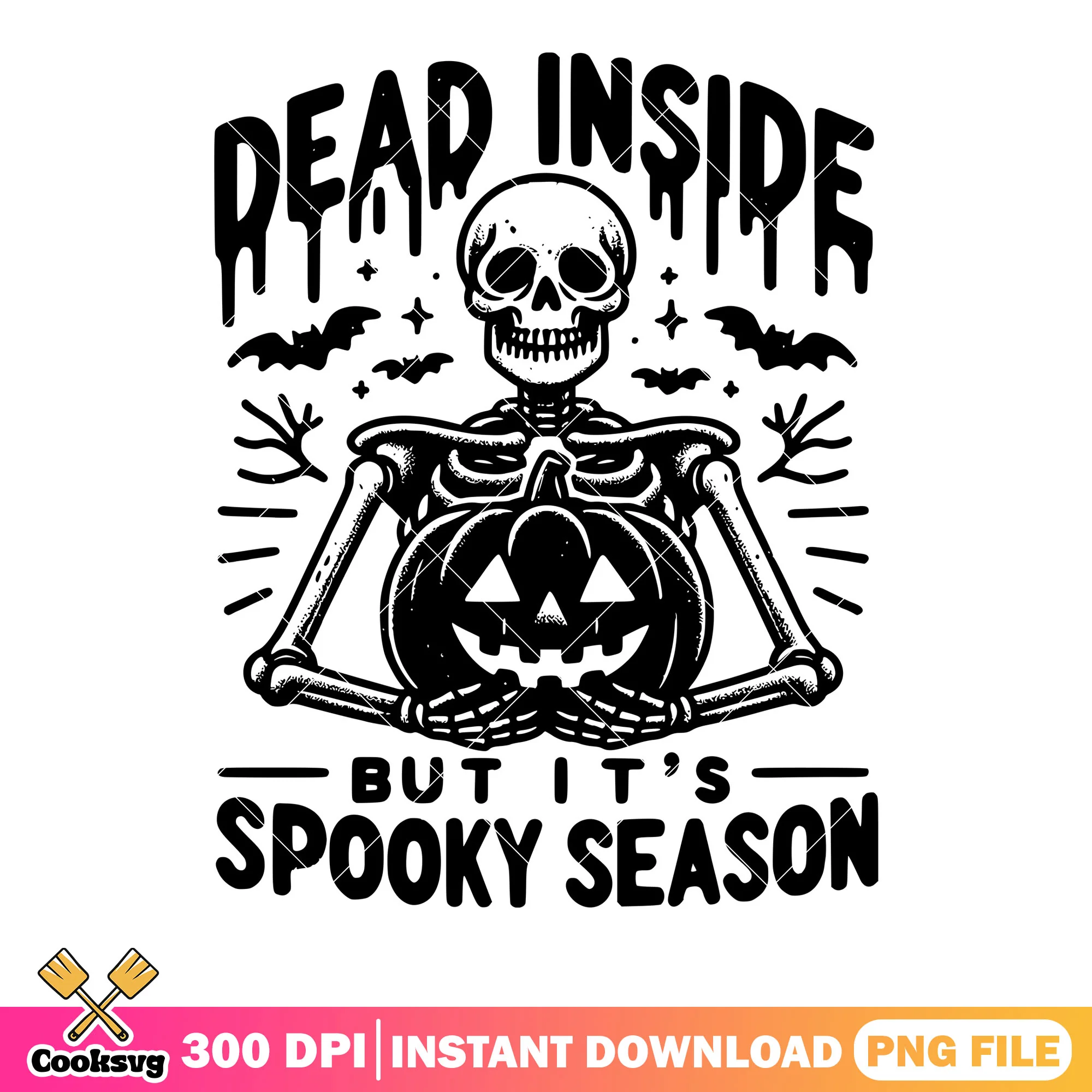 Spooky Skeleton pumpkin png, scary bats png, halloween scary png