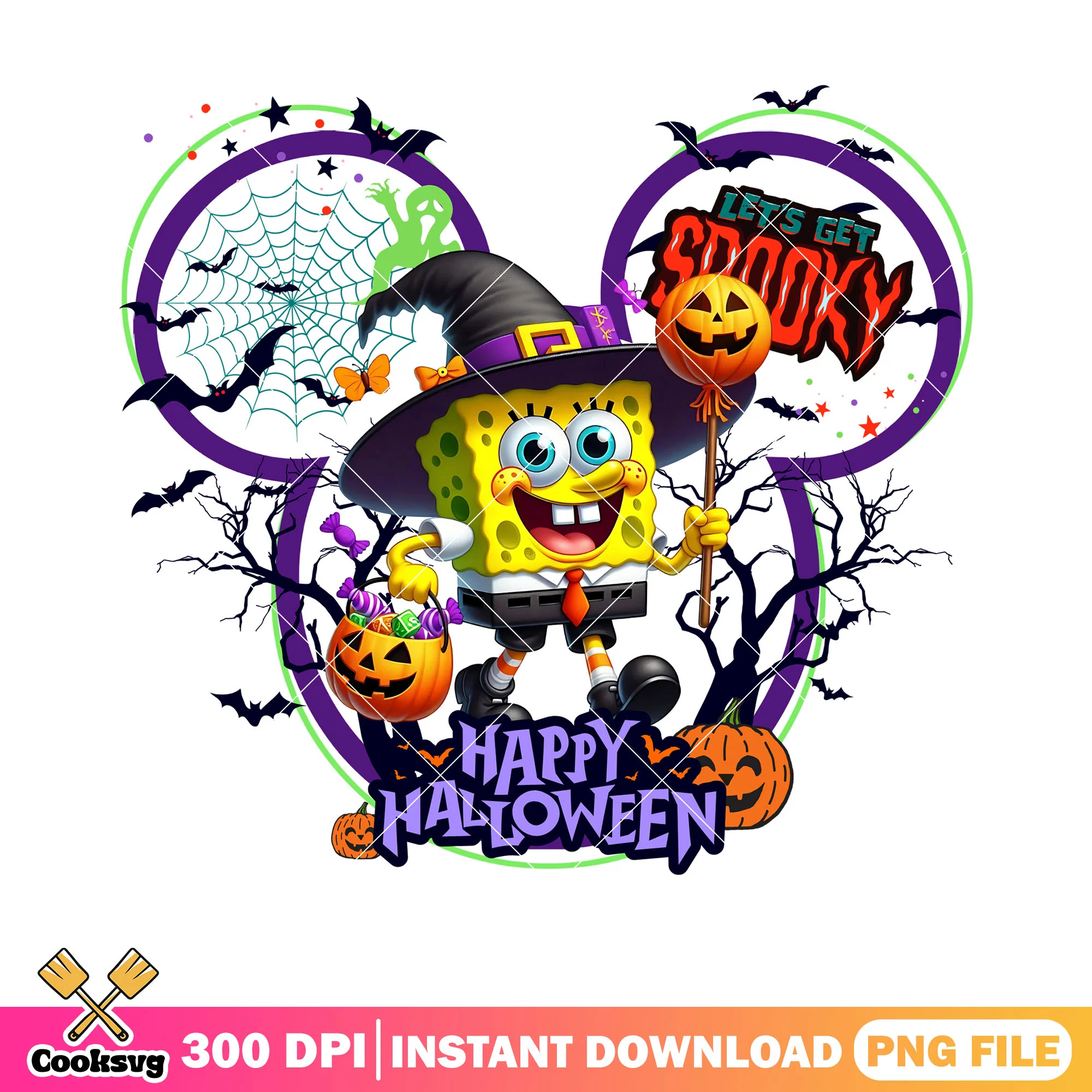 Sppooky forest  png, wicker pumpkin png, witches costume png
