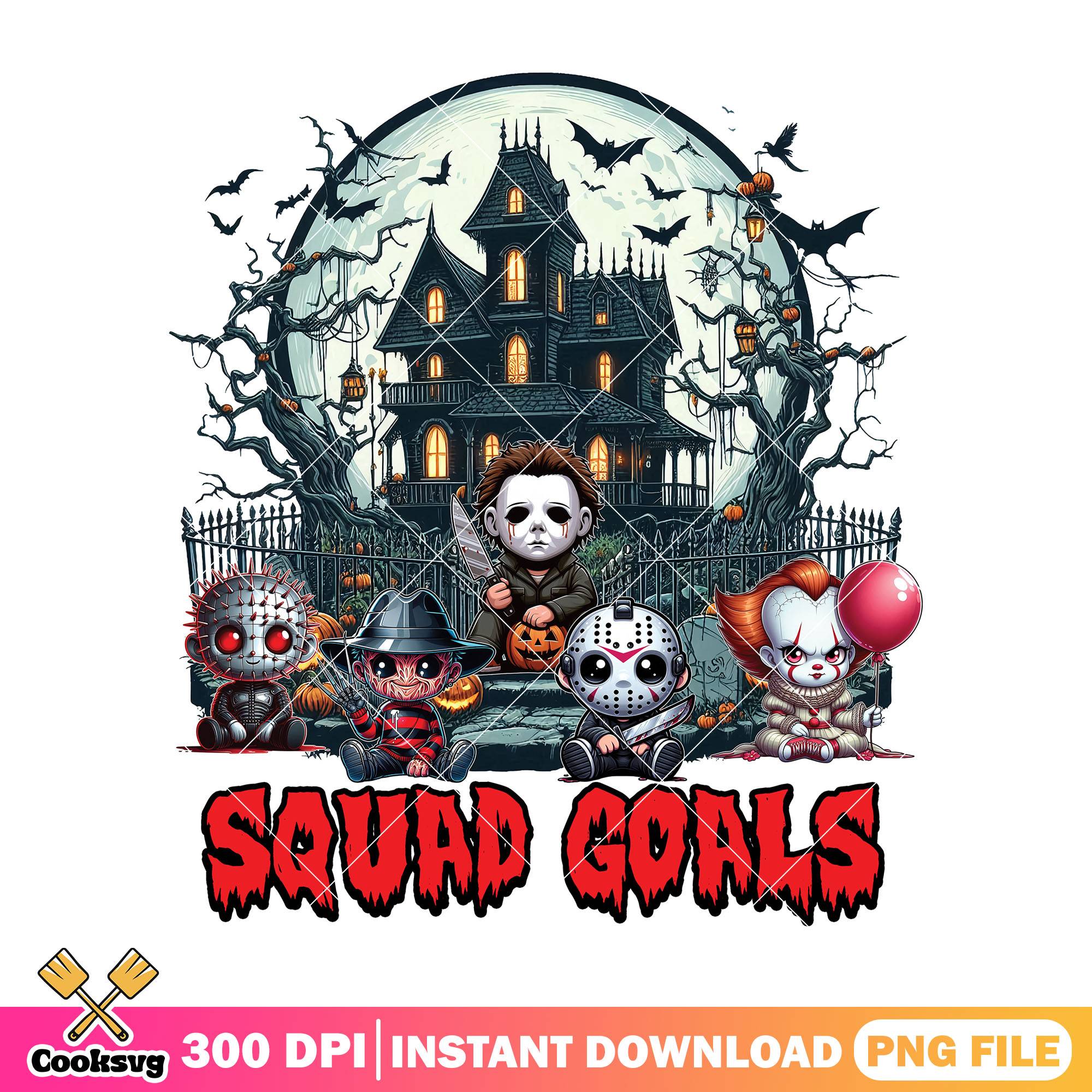 Squad goals killer png, horror movies png, halloween kills png