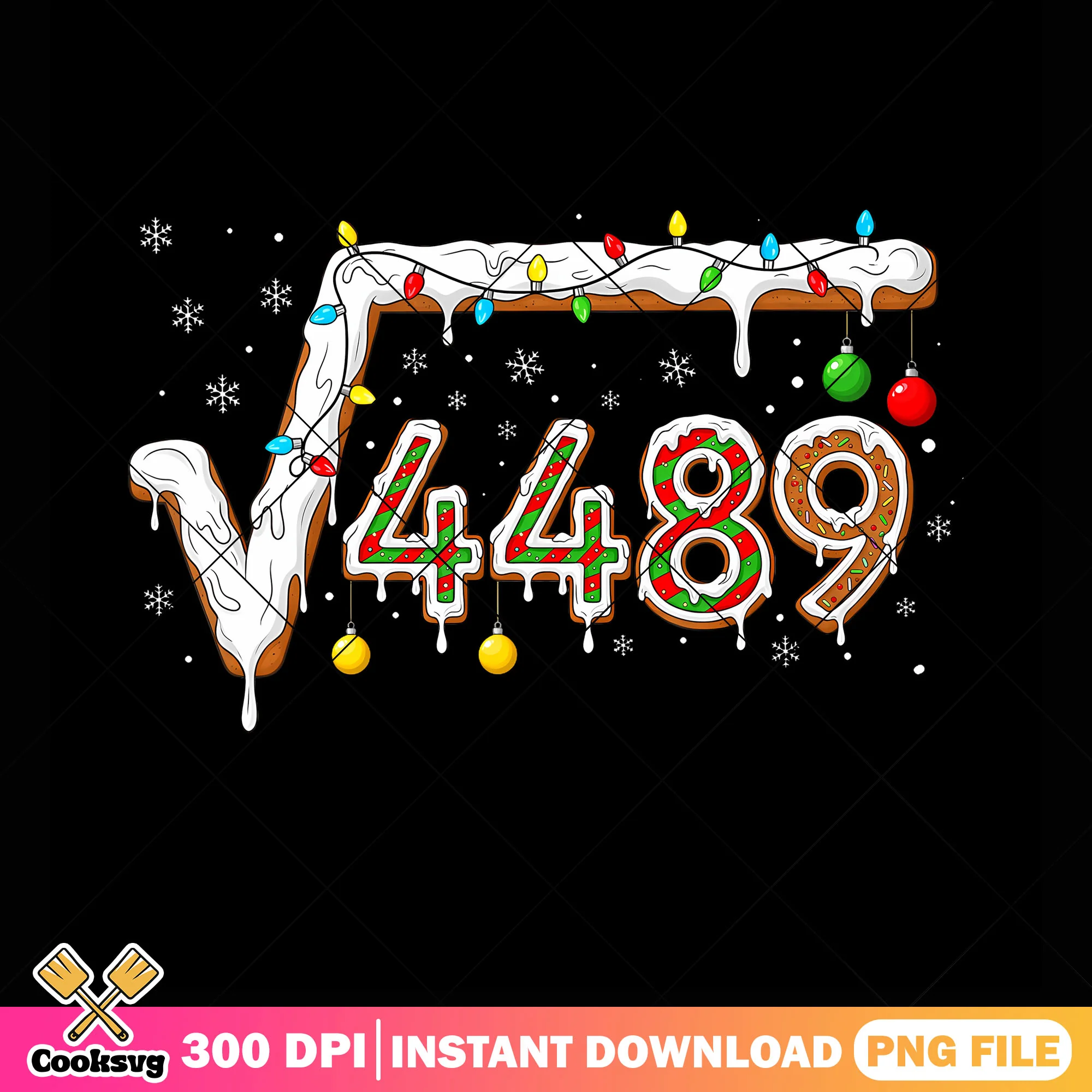 Square Root 4489 Slang Math png, xmas png, style me for christmas png