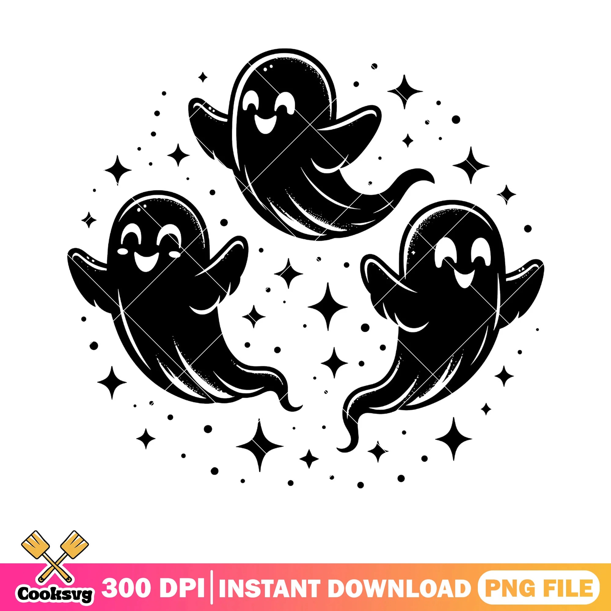 Starry night spirit png, ghost costume png, halloween scary png