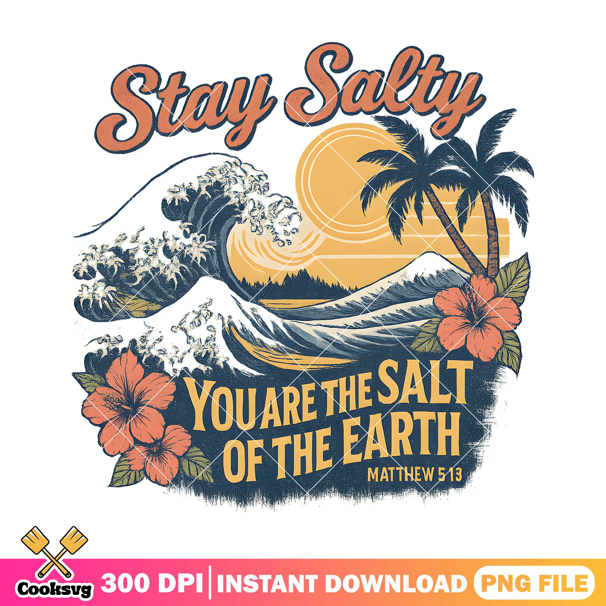 Stay salty beach summer png file, summer salty png, summer beach png