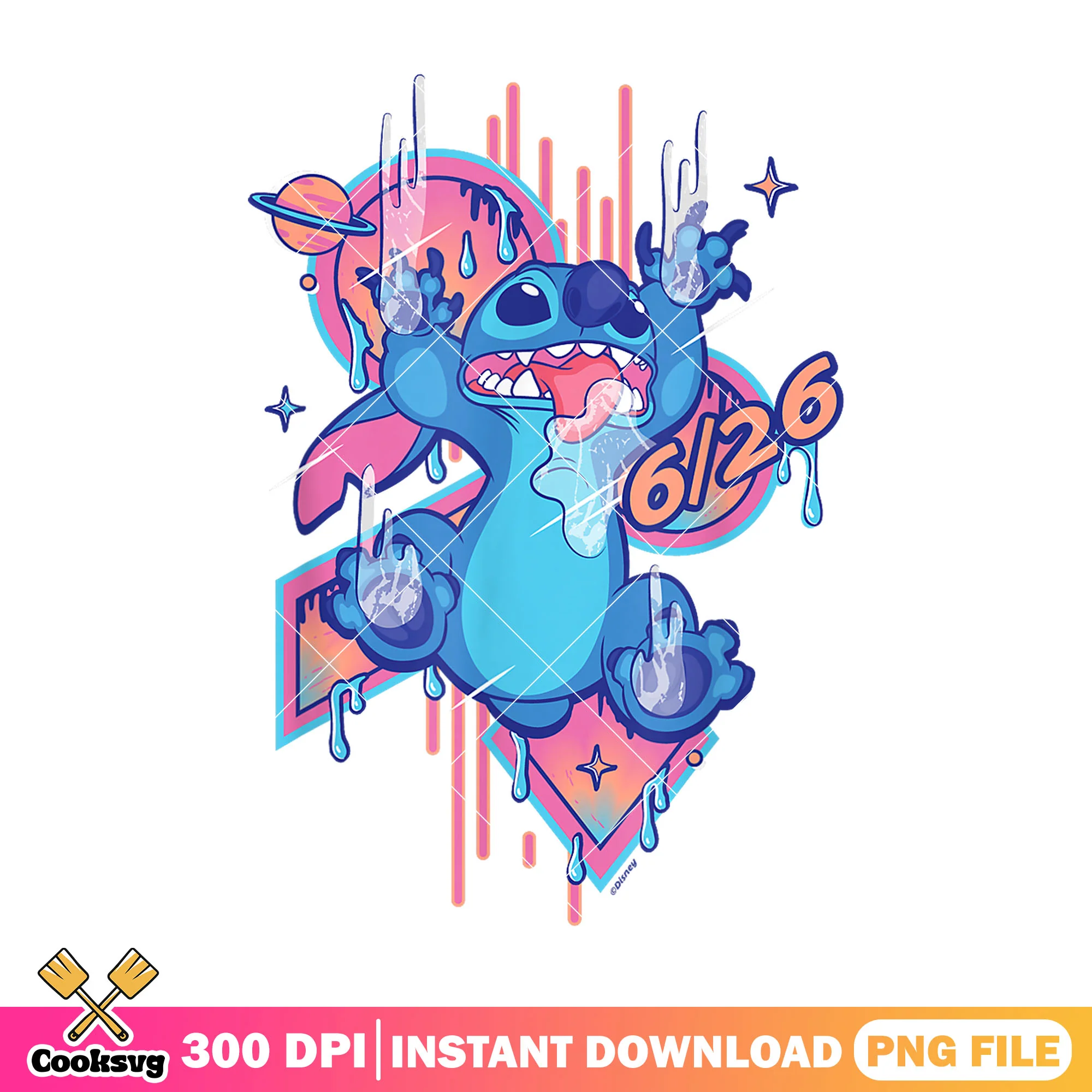 Stitch 626 flavors day png, stitch 626 day png, stitch disney png