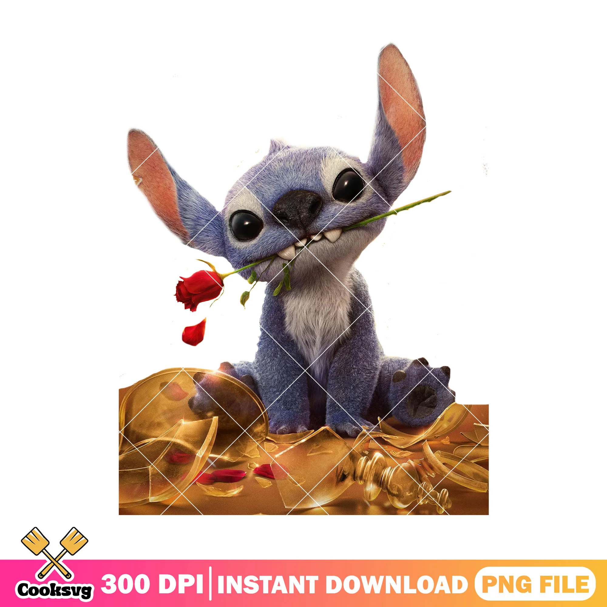 Stitch disney and rose movie png, new movie stitch png, stitch movie 2025 png