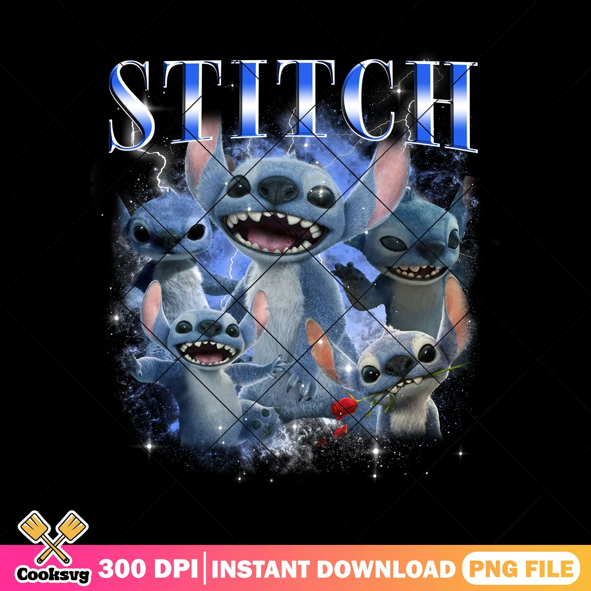 Stitch disney blue era png, disney stitch png, stitch new movie png