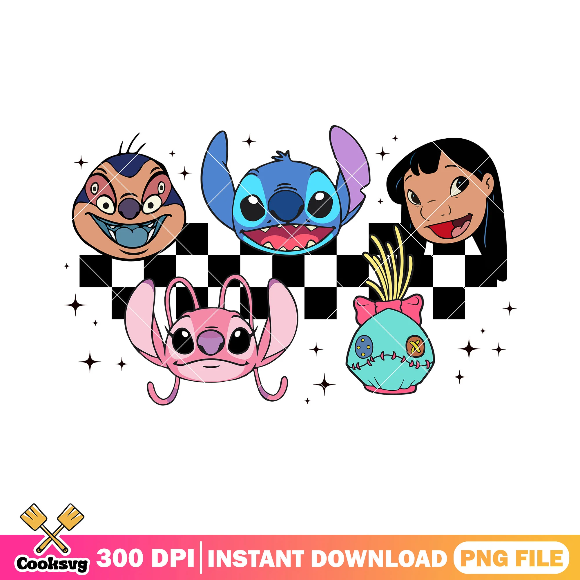 Stitch friends head disney png, stitch head png, stitch characters png