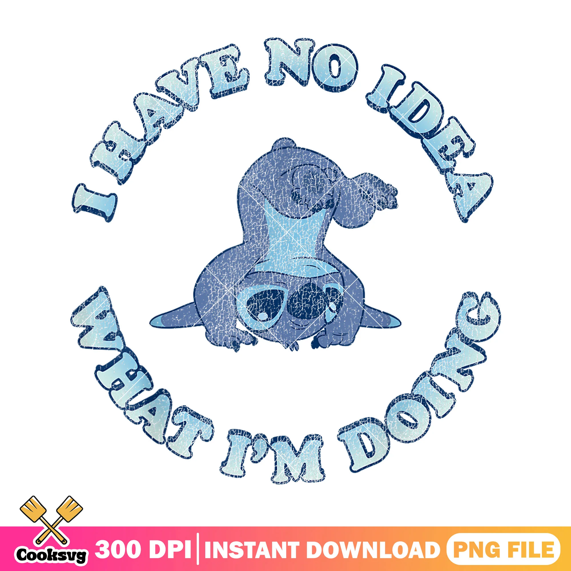 Stitch I have no idea png, stitch quotes png, cute stitch png