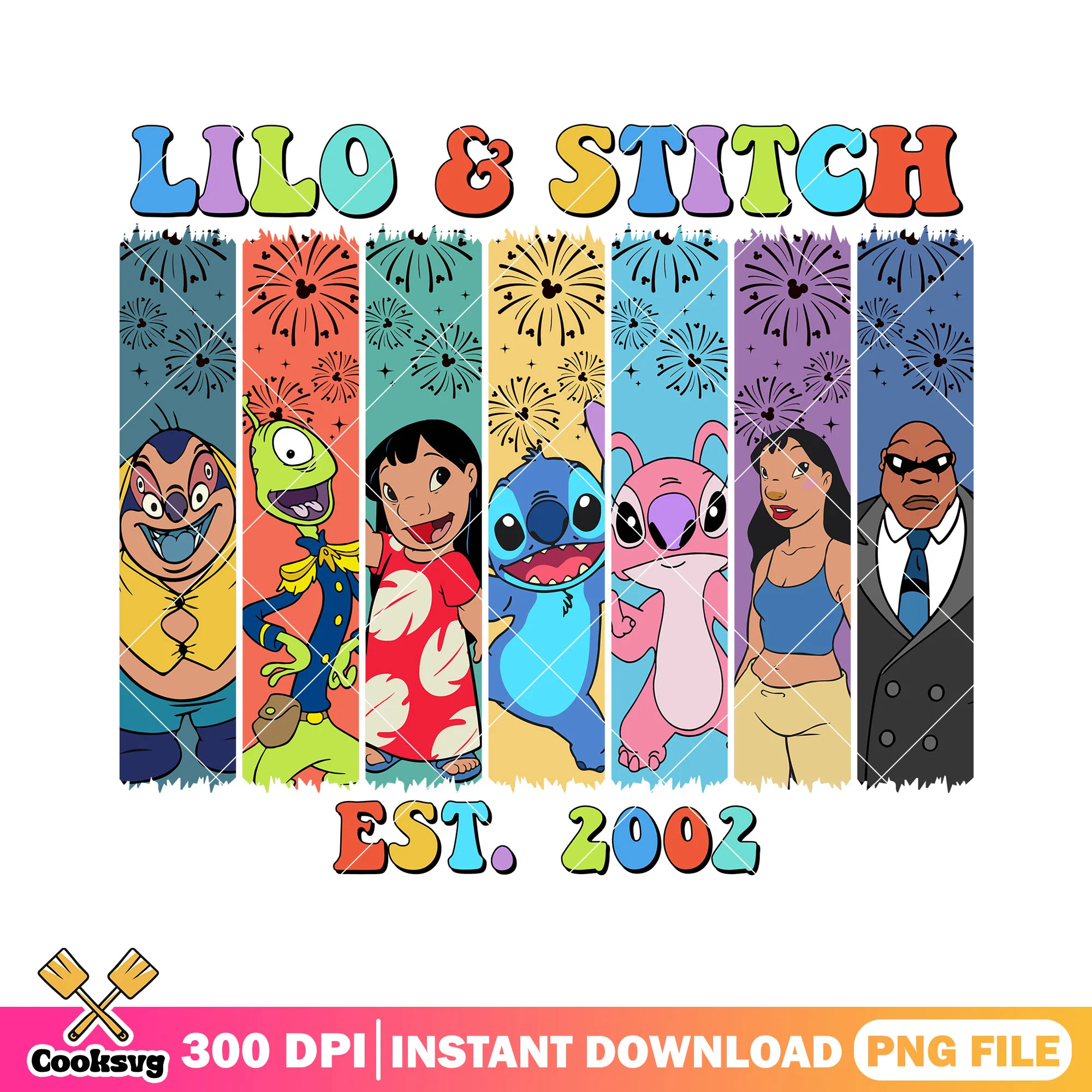 Stitch lilo est 2002 firework png, lilo and stitch png, stitch friends png