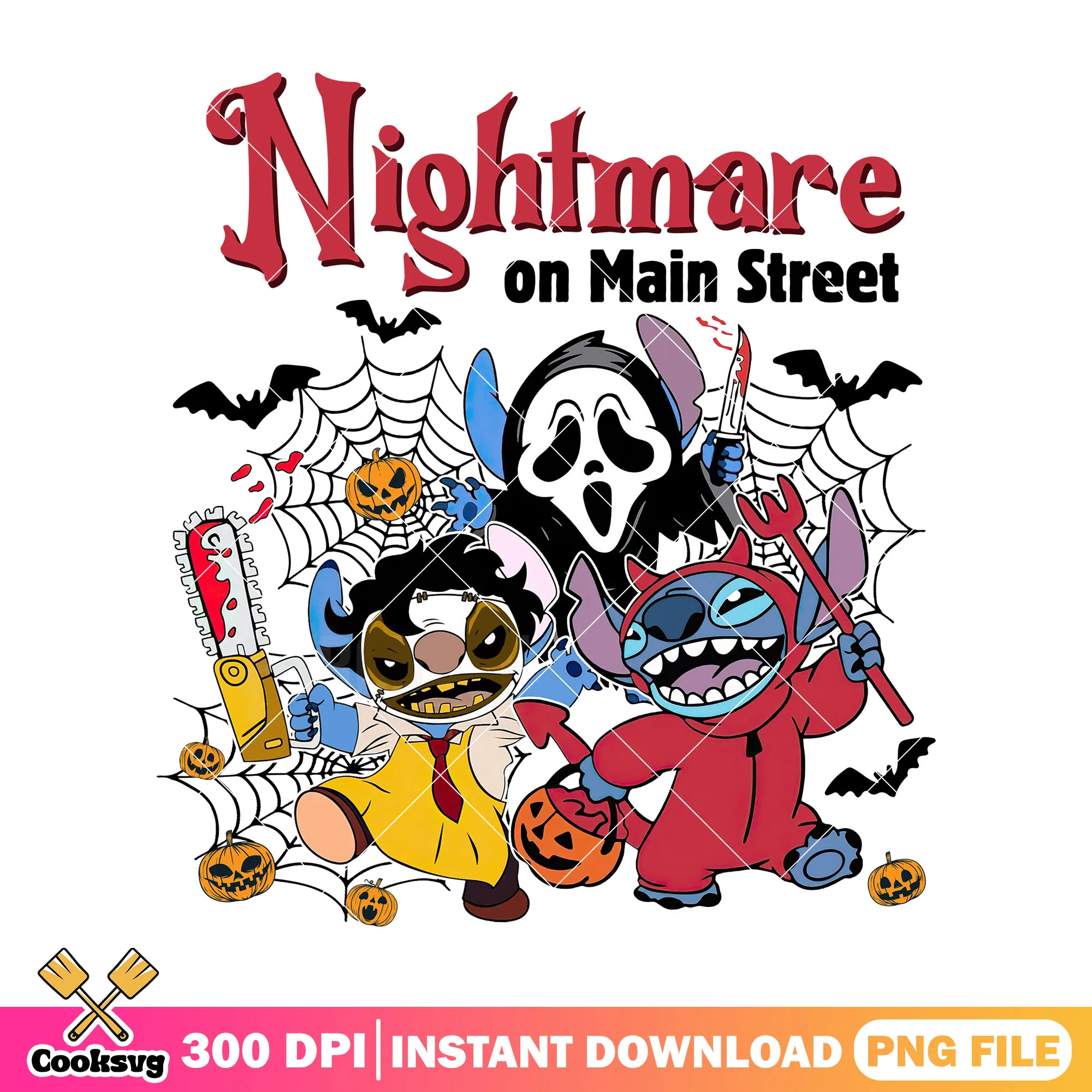 Stitch main street png, halloween movies png, stitch costume png