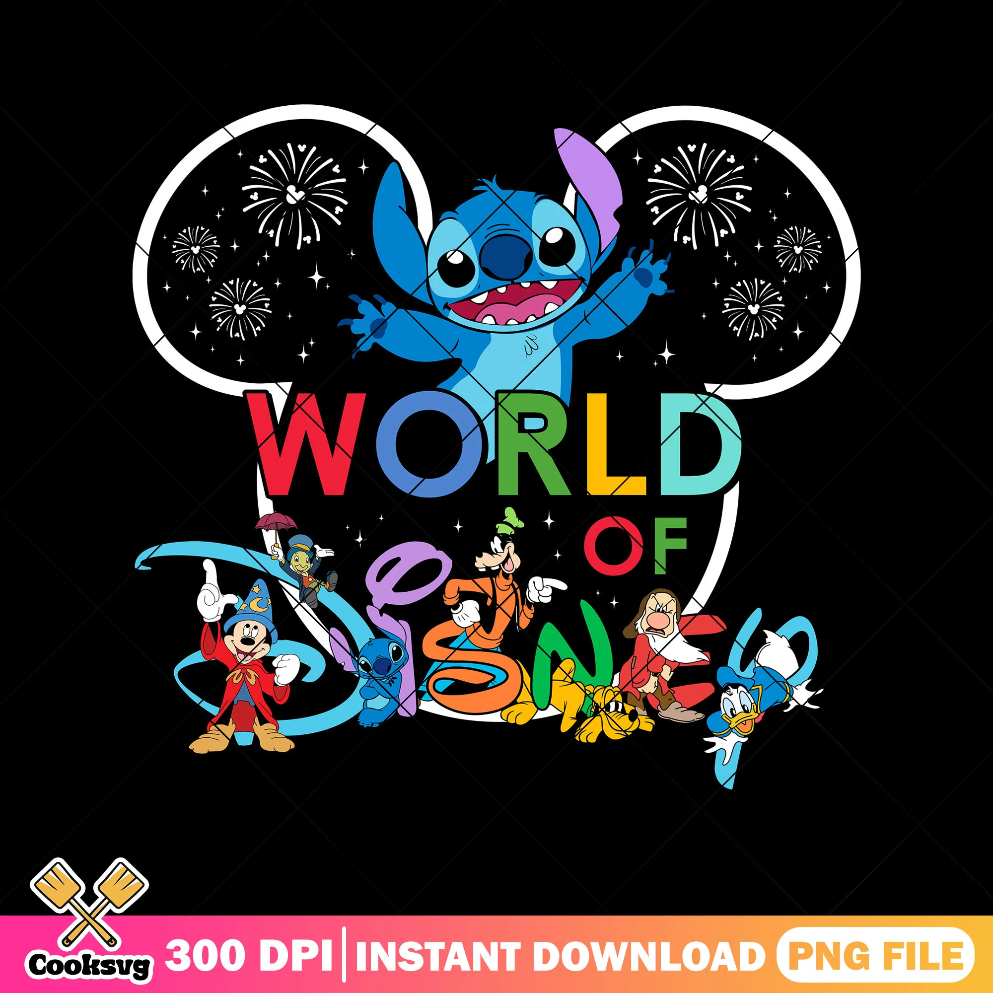 Stitch world of disney png, disney stitch png, stitch friends png