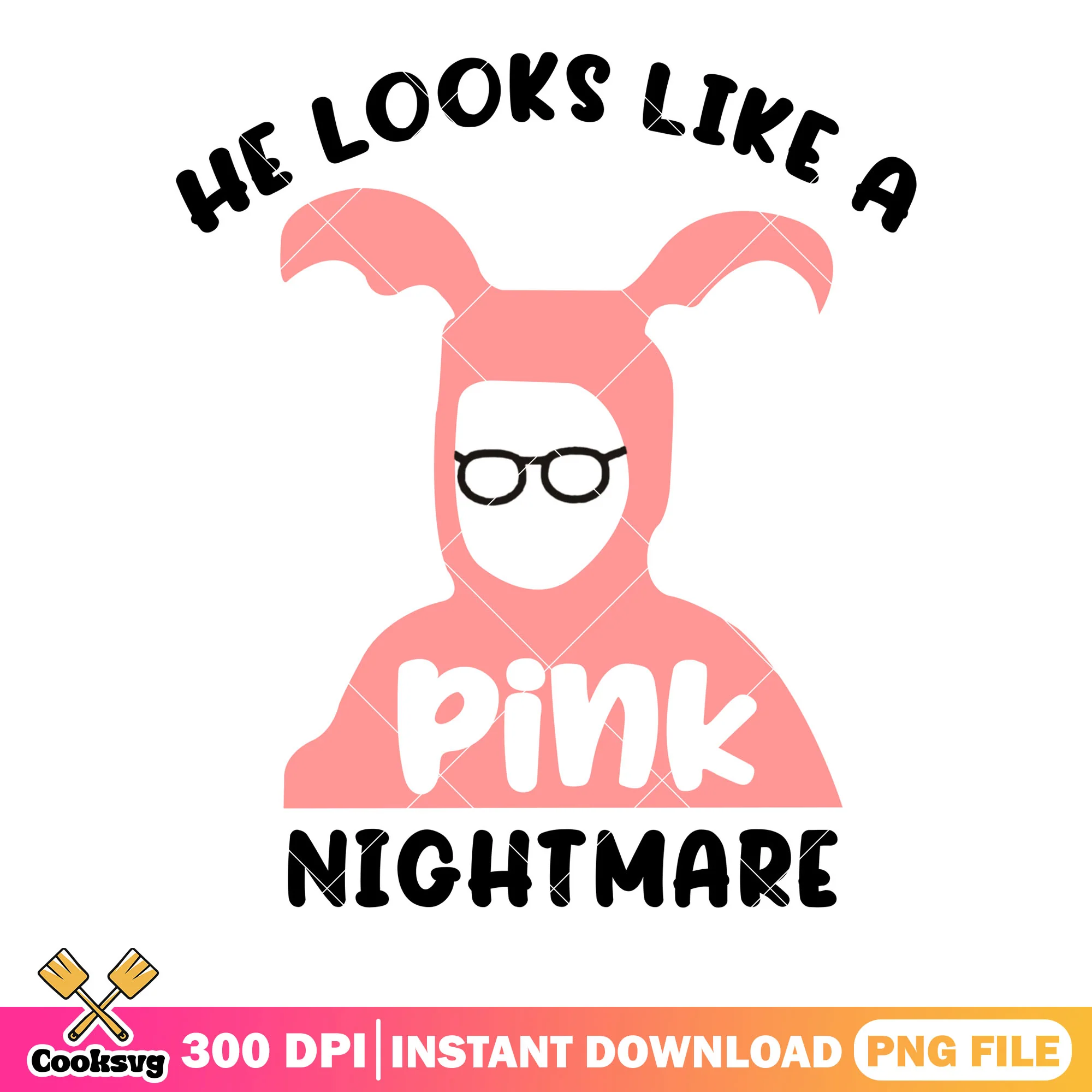 Story pink nightmare christmas png, christmas movies png, merry xmas png