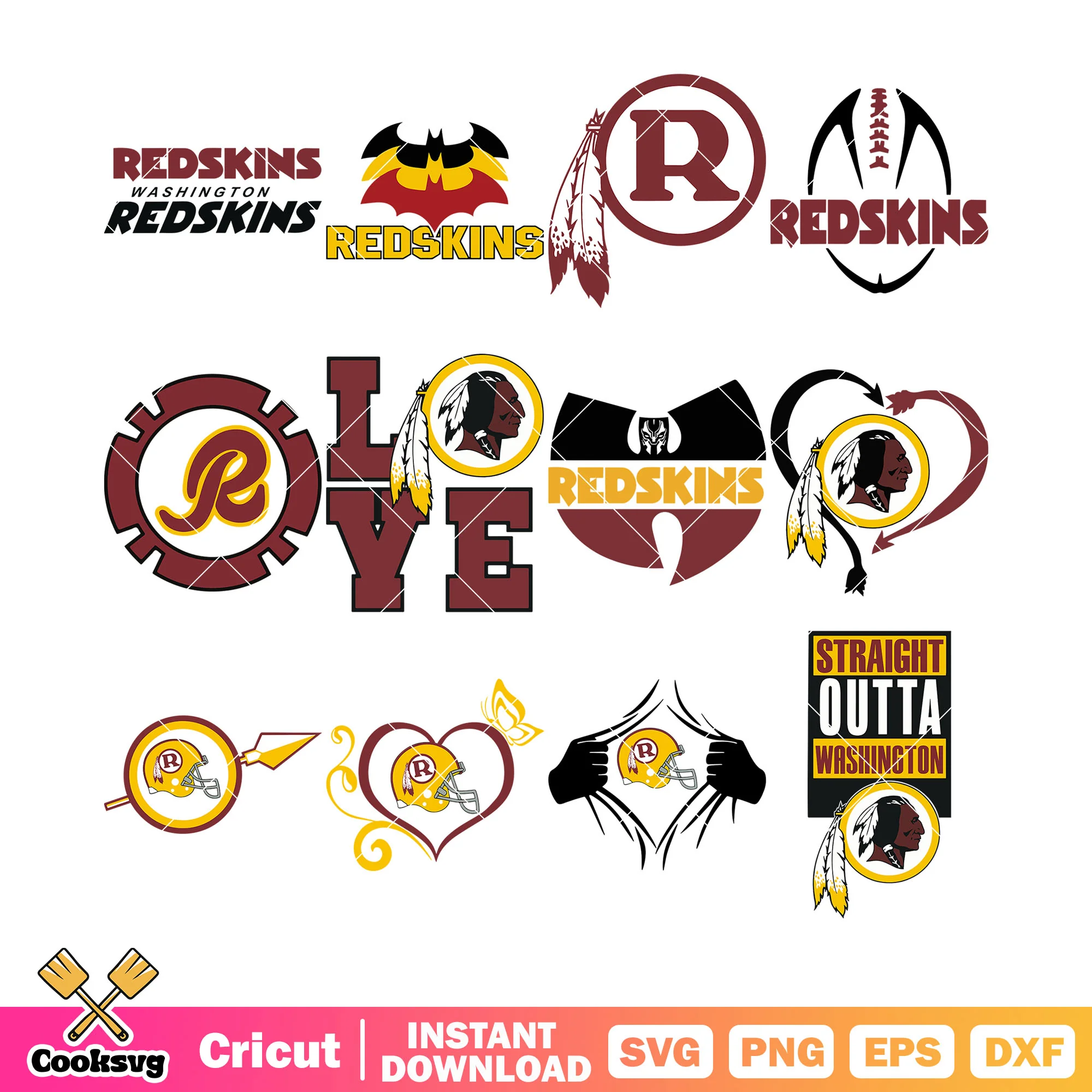 Straight outta washington bundle svg, washington redskins svg, NFC East svg