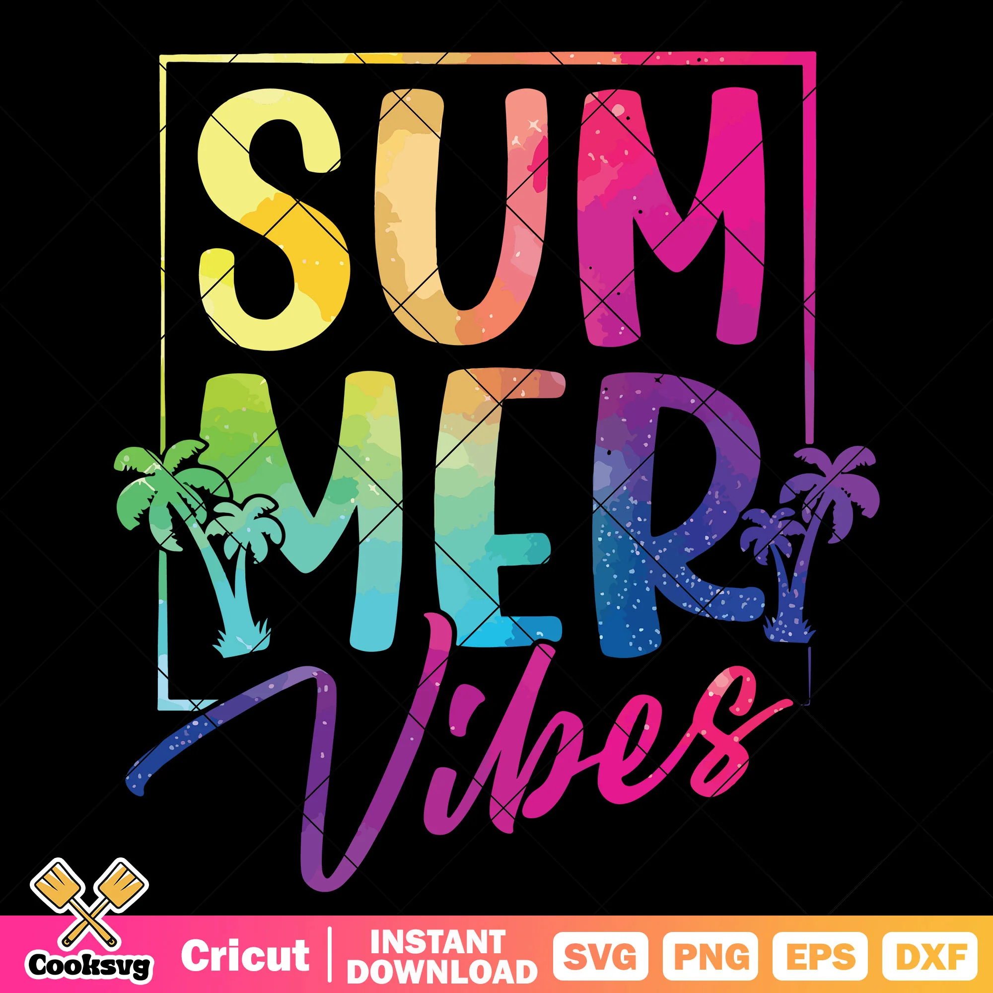 Summer color vibes svg design, summer season svg, summer vibes svg
