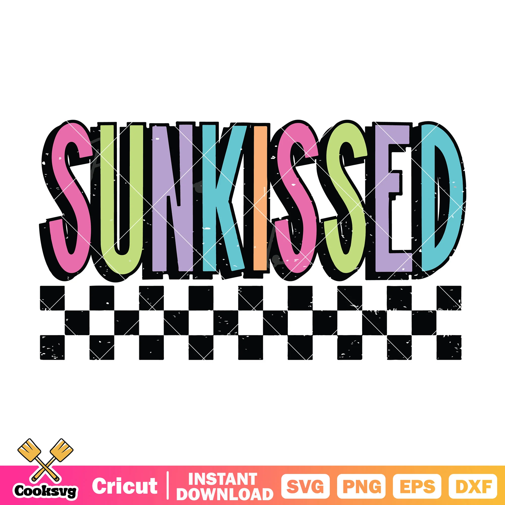 Sunkissed summer vacation svg, summer time svg, summer beach svg