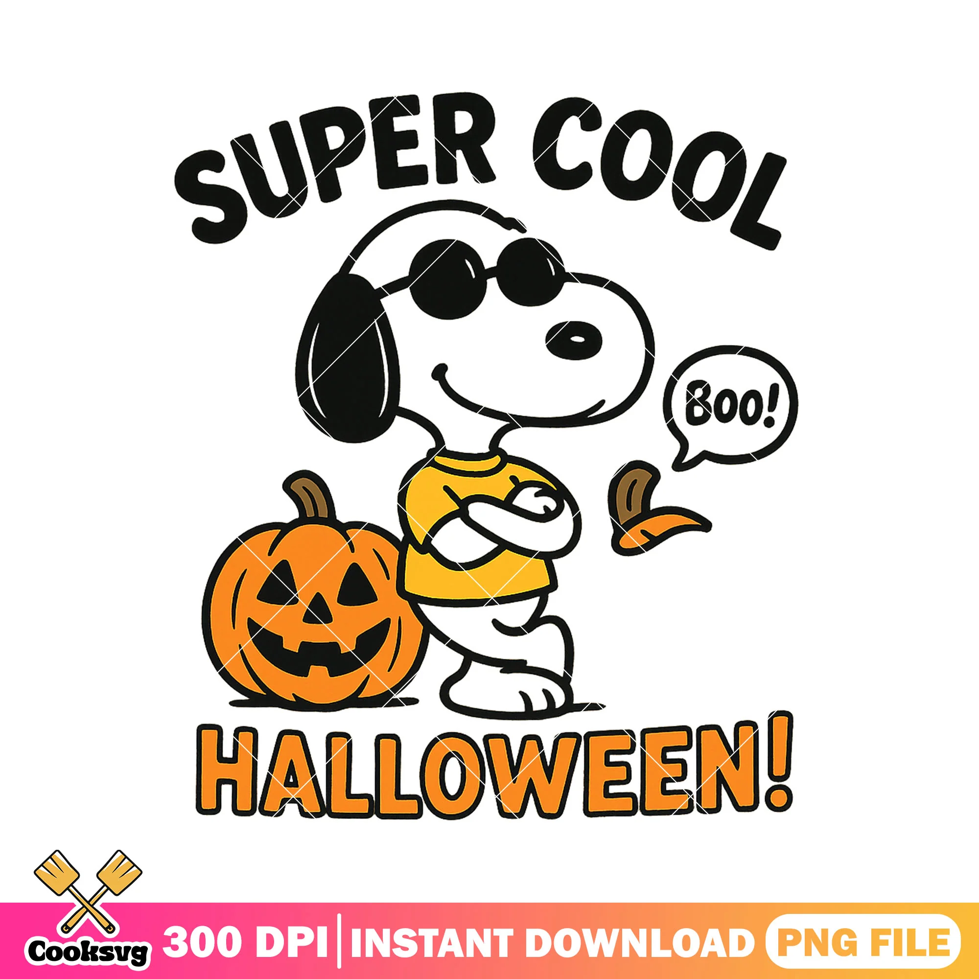 Super cool snoopy boo png, snoopy costume png, halloween jokes png