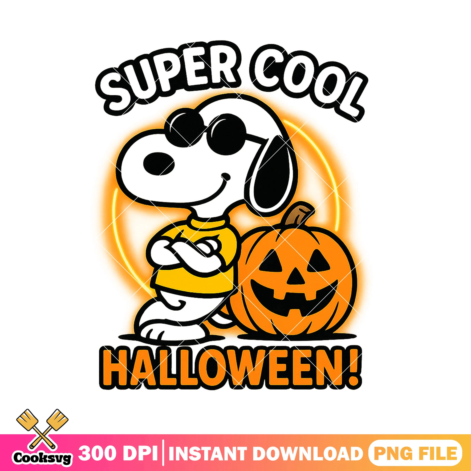 Super cool snoopy png, snoopy halloween png, funny memes png